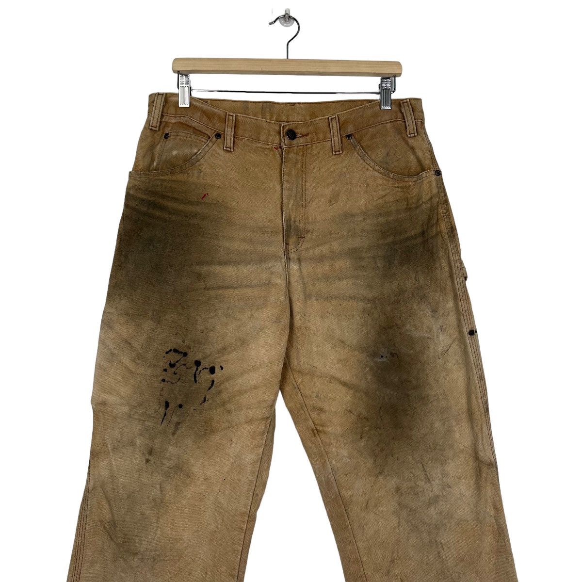 Dickies × Vintage 🔥 VINTAGE DICKIES DYED OILED CARPANTER Size US 34 / EU 50 - 4 Thumbnail