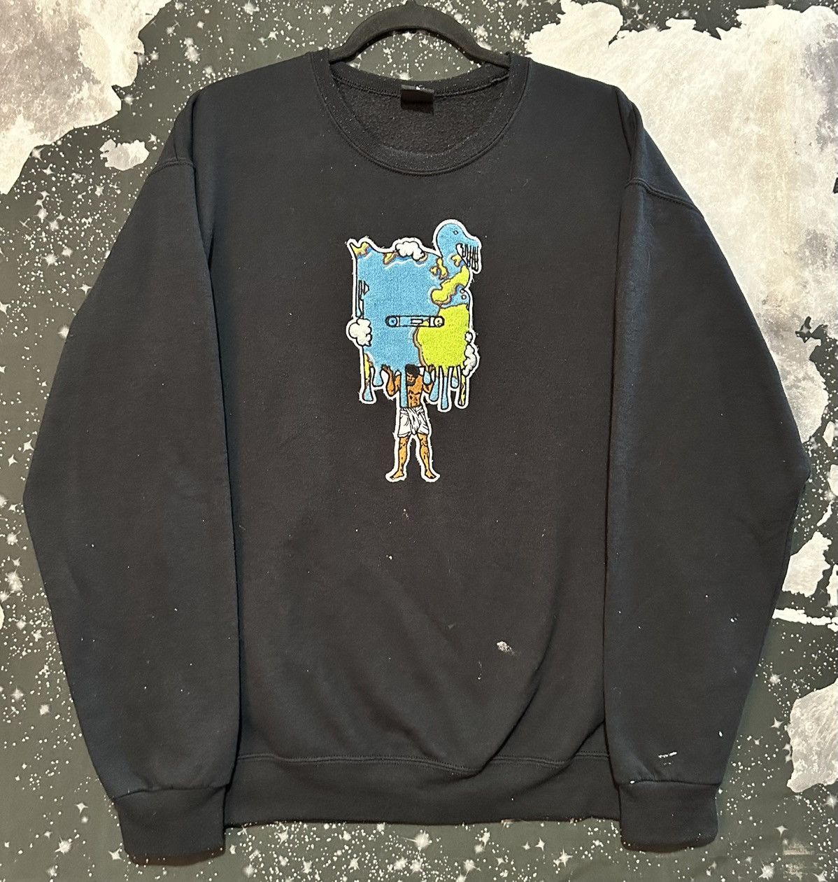 Other Earth Textured Patch Artwork Sweatshirt Size US L / EU 52-54 / 3 - 1 Thumbnail