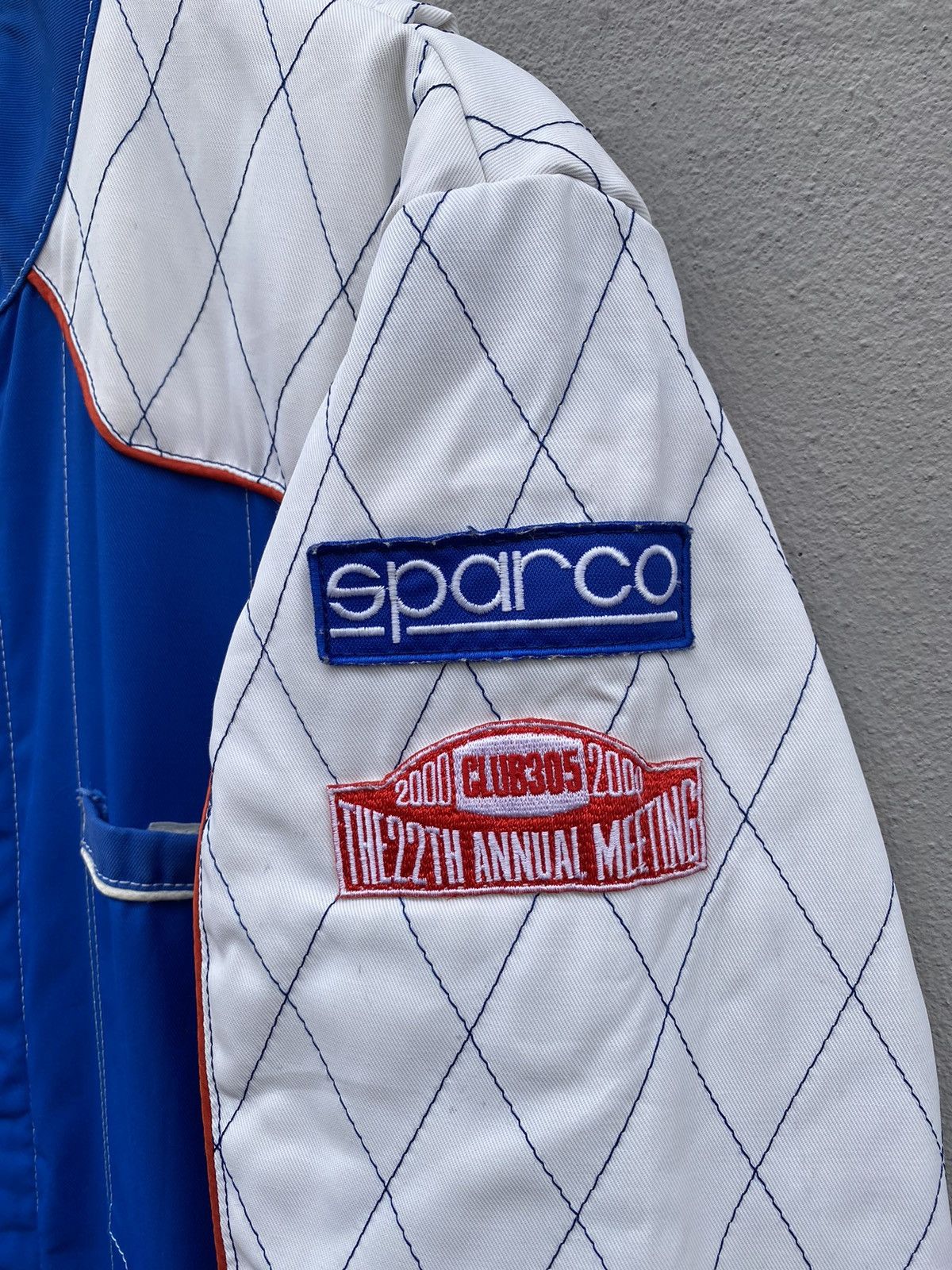 Vintage 🔥RARE🔥 Vintage SPARCO Racing Kart Suit Royal Blue/White Size US 36 / EU 52 - 6 Thumbnail