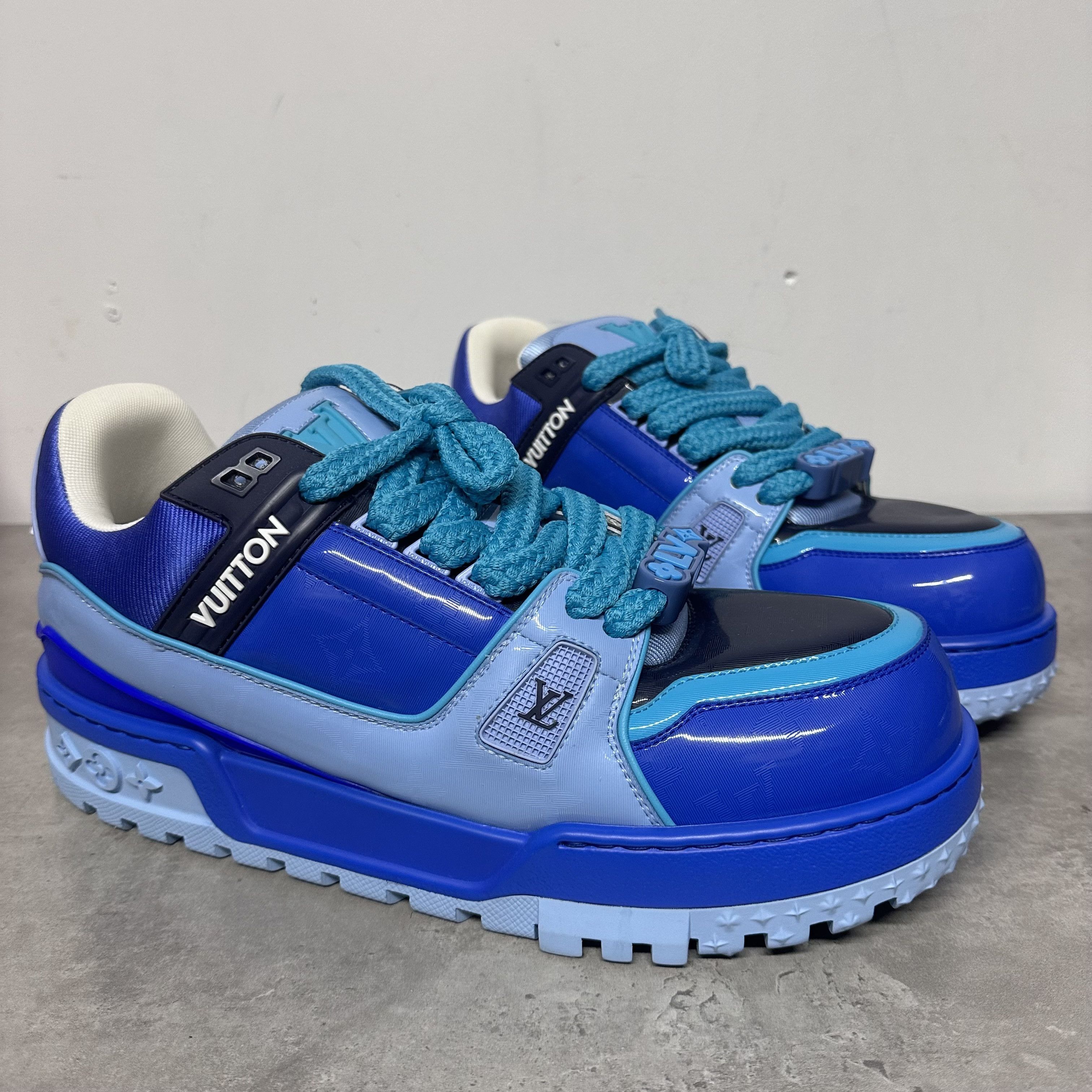 Louis Vuitton Maxi Skate US10.5 LV Trainer Mens Blue trainer