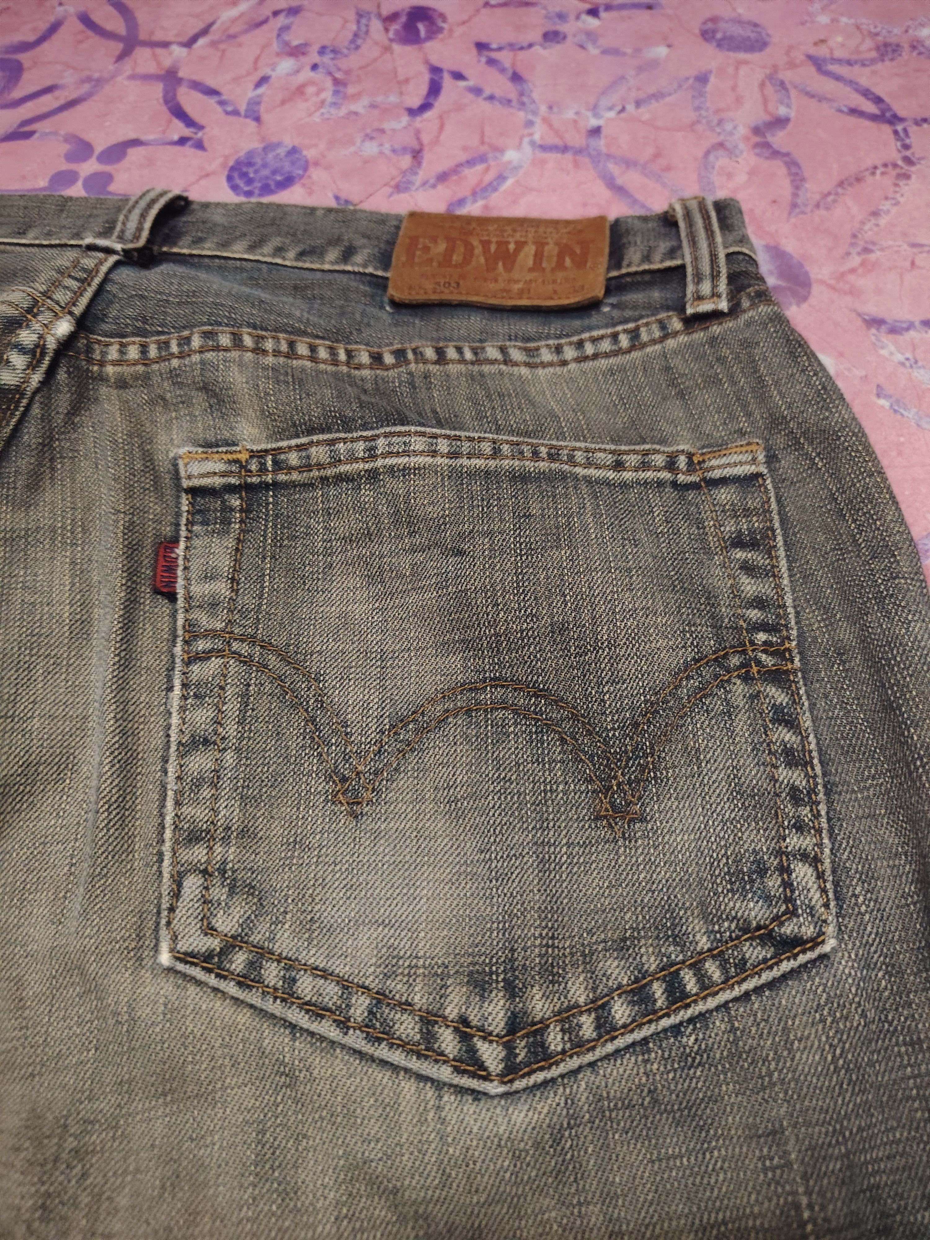 Edwin Japanese Edwin Studed Jeans Distressed Jeans Size US 31 - 16 Thumbnail