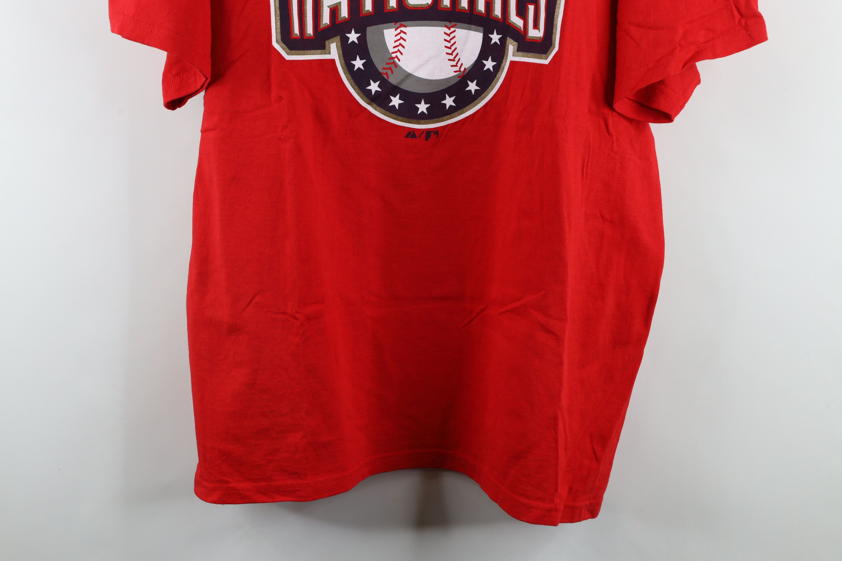 Majestic × Vintage Vintage Majestic Out Washington Nationals Baseball T-Shirt Size US XL / EU 56 / 4 - 3 Thumbnail