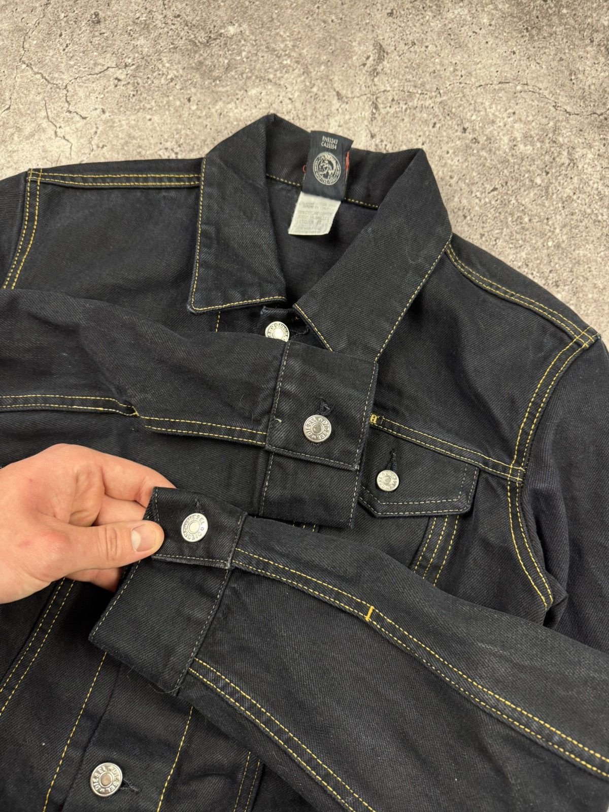 Diesel VINTAGE Y2K DIESEL PATCH DENIM JACKET AVANT GARDE RICK OWENS Size S / US 4 / IT 40 - 6 Thumbnail