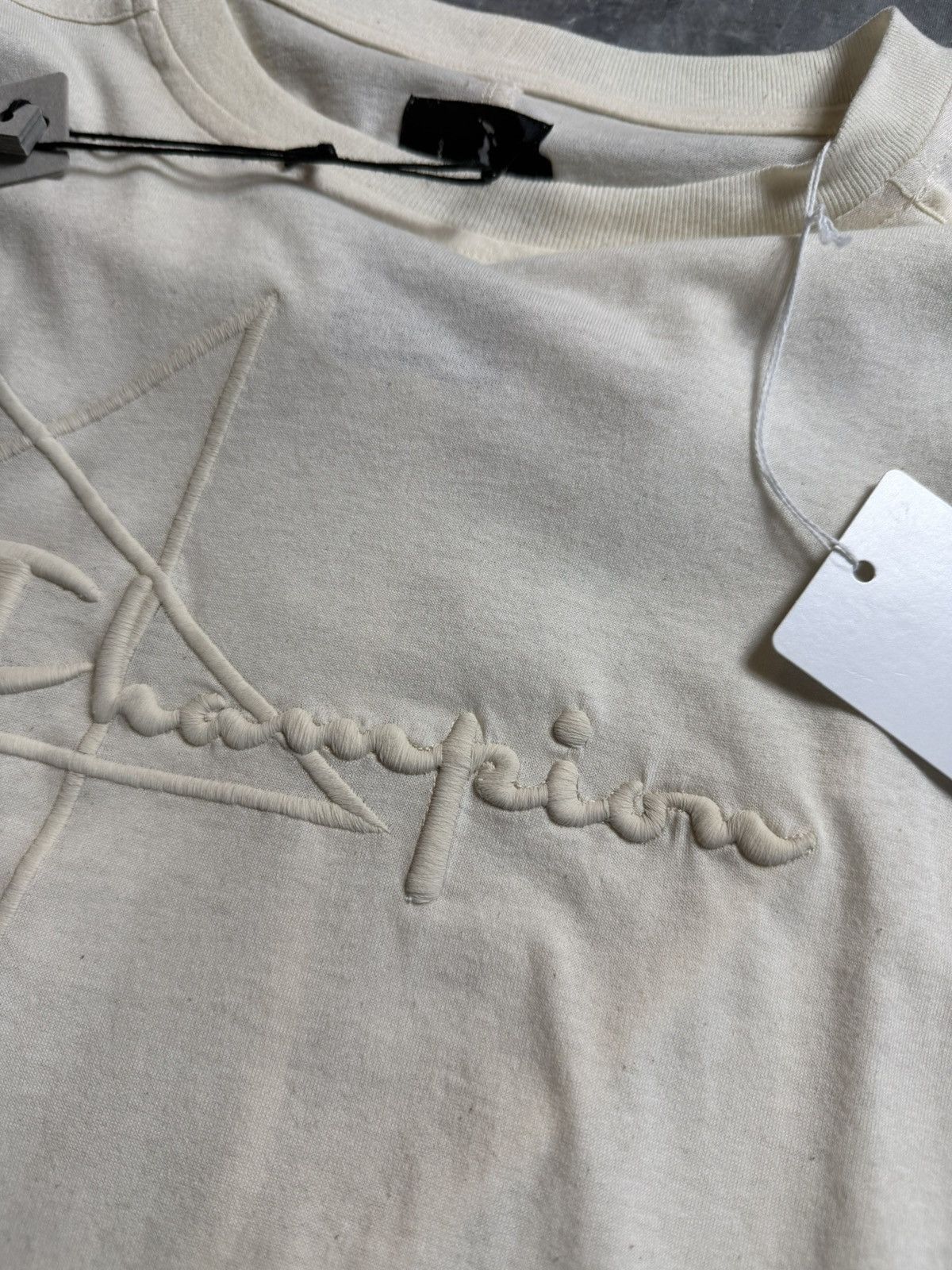 Champion × Rick Owens Rick Owens Champion Pentagram Logo Oversized T-Shirt Size US XXL / EU 58 / 5 - 4 Thumbnail