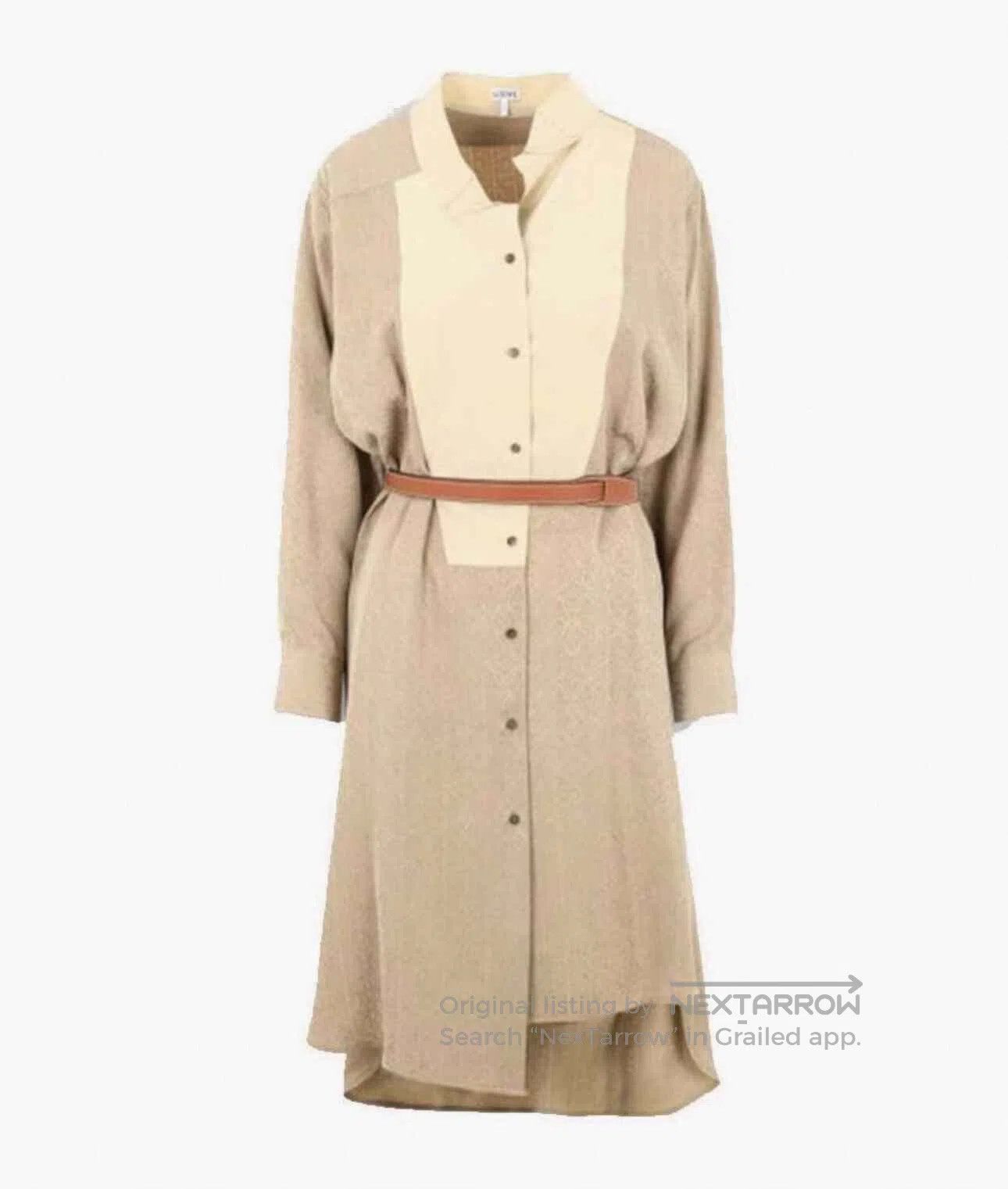 Loewe Loewe Irregular Logo Embroidery Long Sleeve Dress. Size M / US 6-8 / IT 42-44 - 2 Thumbnail