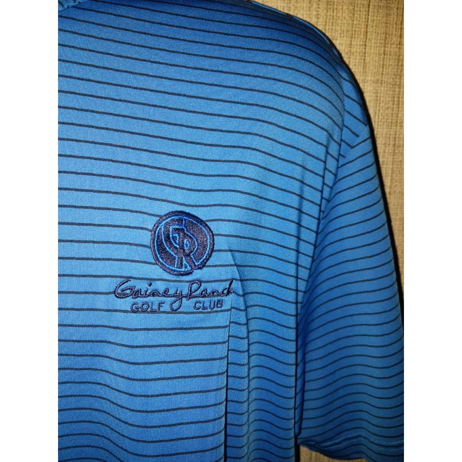 Under Armour UNDER ARMOUR HeatGear Golf Polo Blue Striped Mens 2XL Size US XXL / EU 58 / 5 - 3 Thumbnail