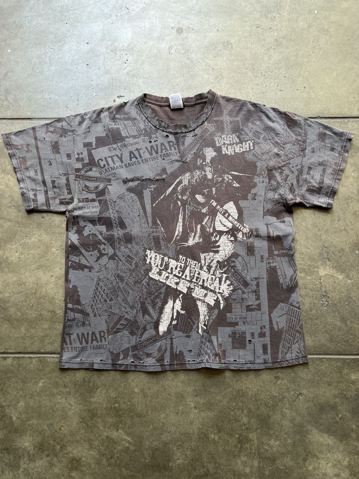VTG 2008 The Dark Knight Movie Promo Tee Shirt Joker