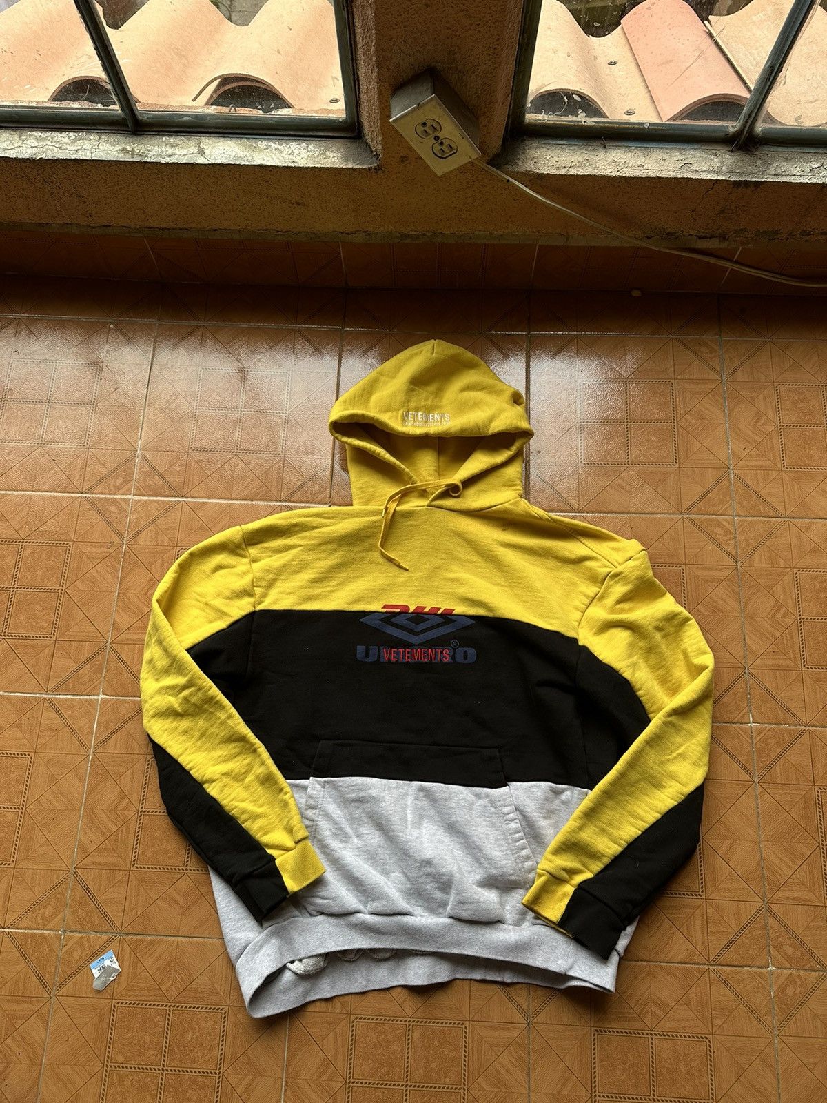 image of Vetements X Umbro X Dhl in Yellow, Men's (Size Medium)