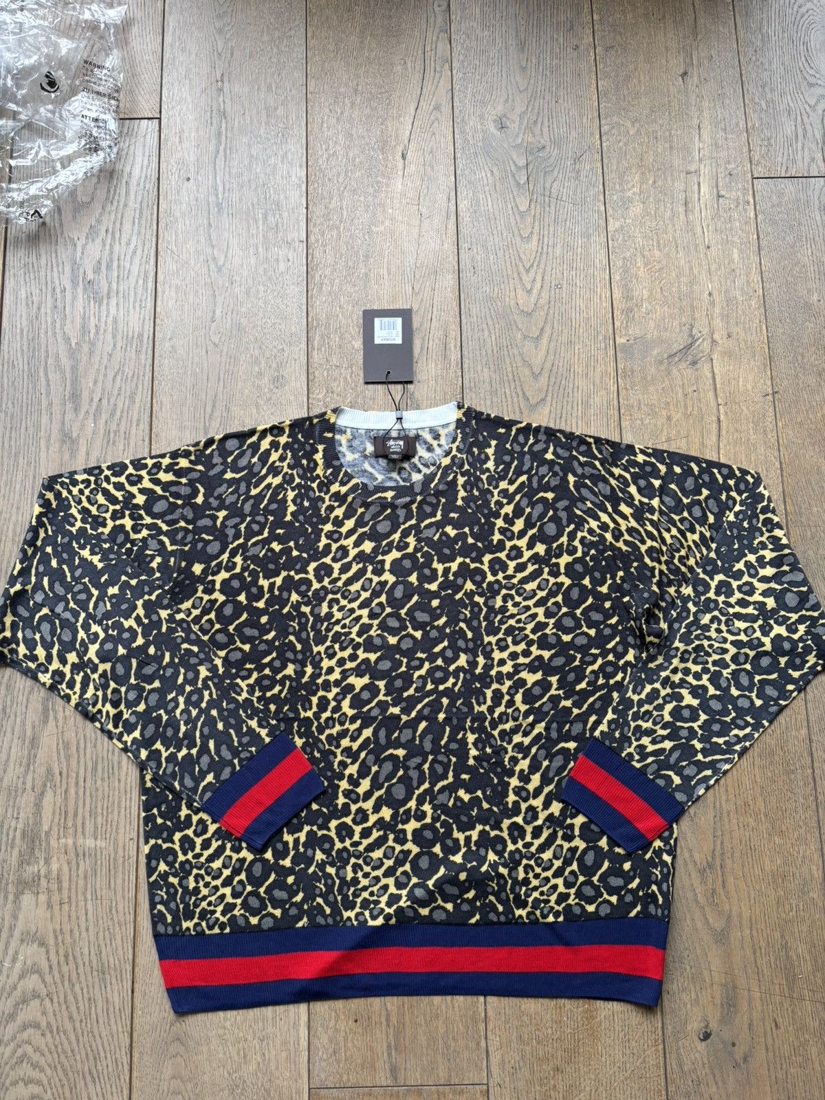 Stussy Stussy Wales Bonner Leopard Cardigan Sweater Large Brand new Size US L / EU 52-54 / 3 - 4 Thumbnail