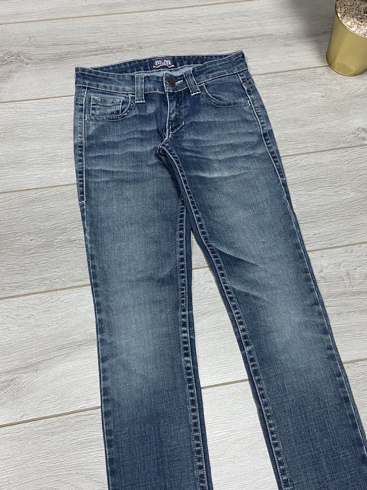 Jean Paul Gaultier Jean Paul Gaultier metallic logo Denim Jeans Pants Size 26" / US 2 / IT 38 - 6 Thumbnail