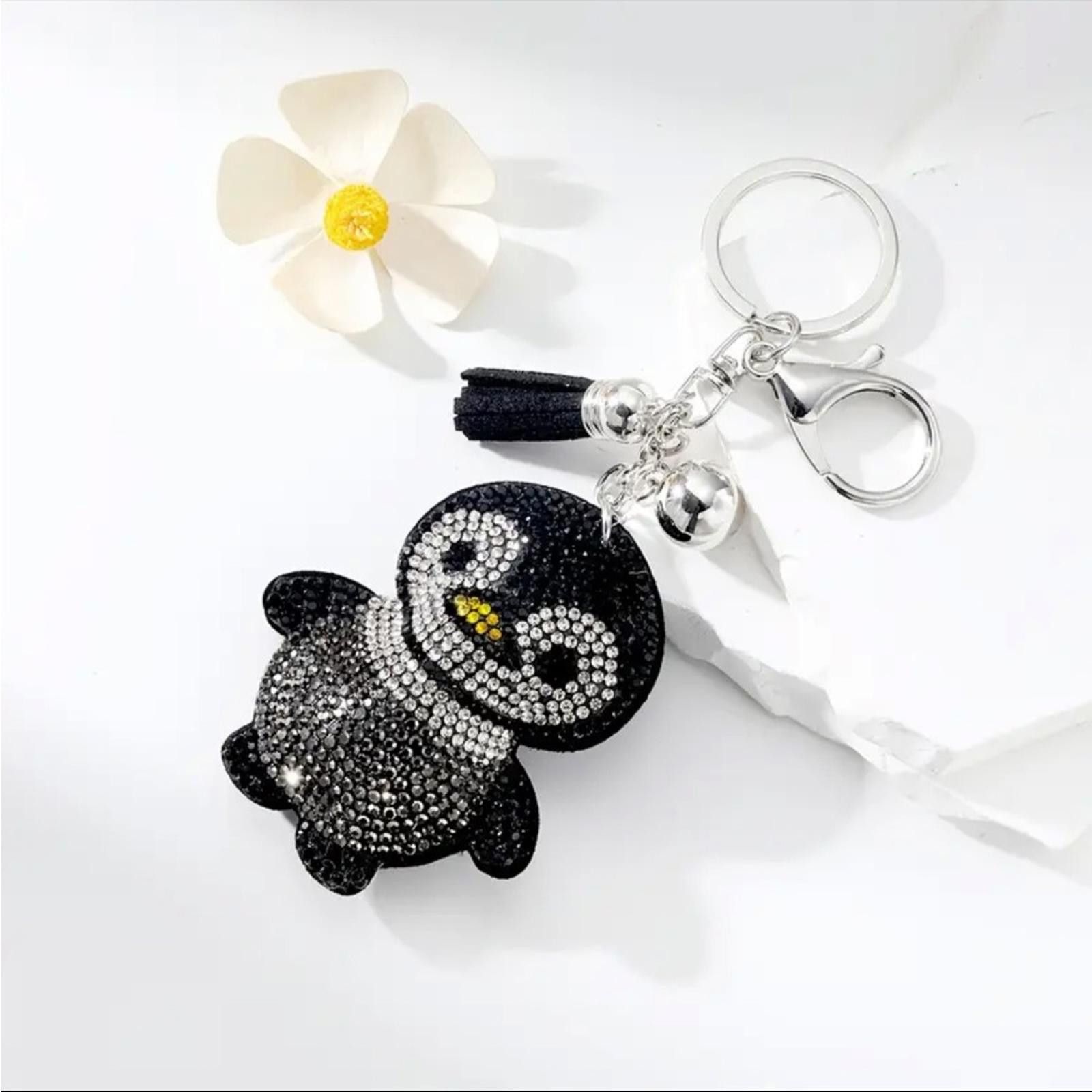 Designer Penguin Keychain Bag Charm with Rhinestones Size ONE SIZE - 3 Thumbnail