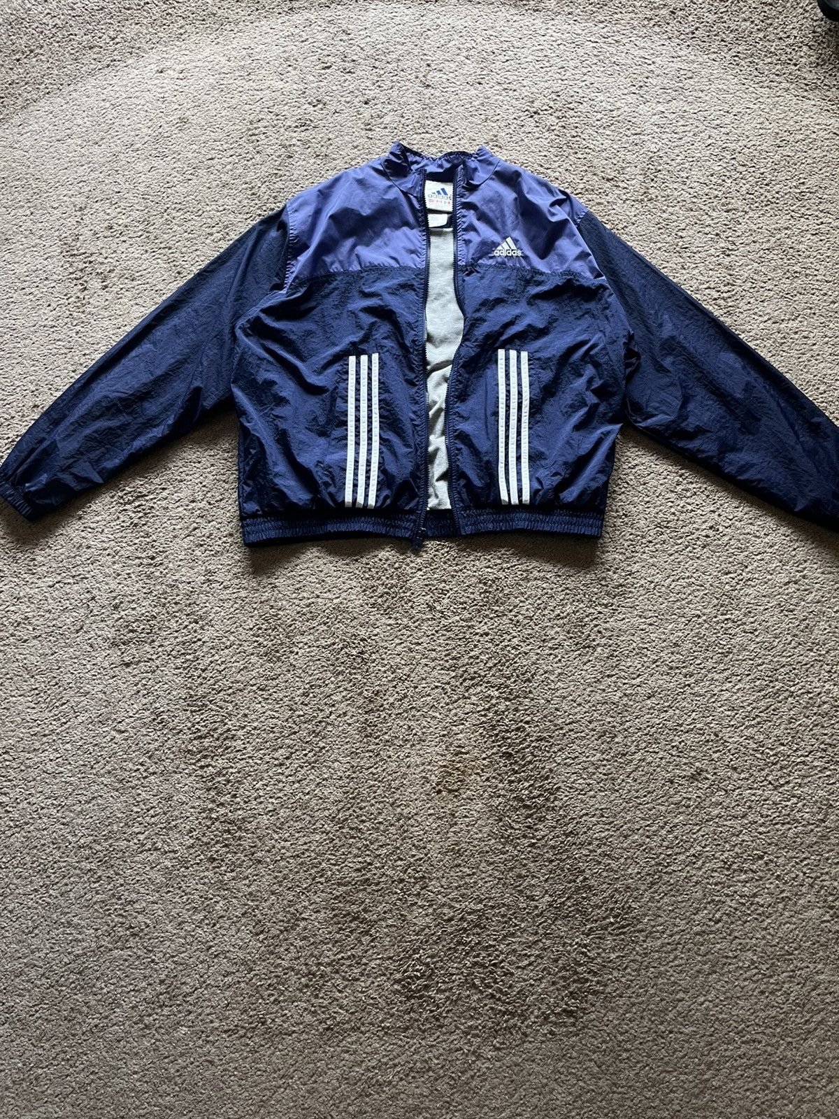 Adidas Vintage adidas purple windbreaker Size US XL / EU 56 / 4 - 1 Thumbnail