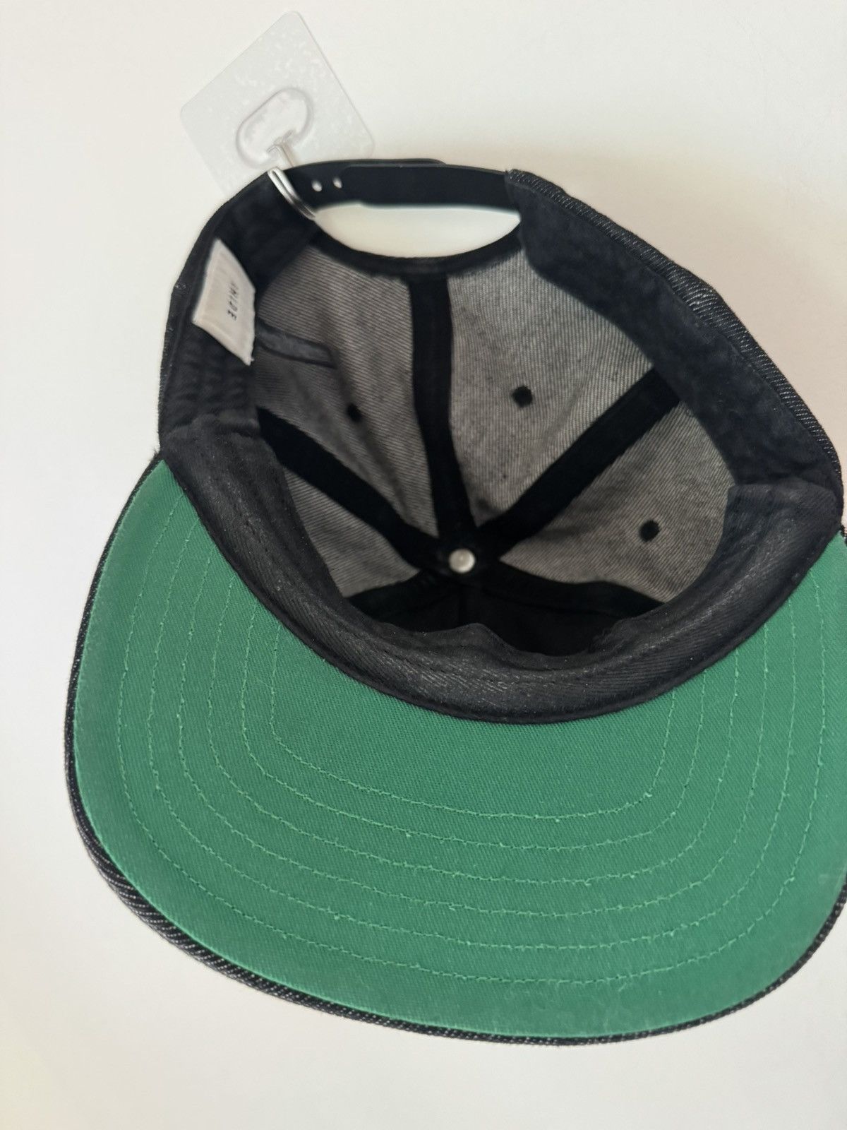 Rhude Rhude Logo Hat – Black Denim Vintage Embroidered Cap Size ONE SIZE - 5 Thumbnail