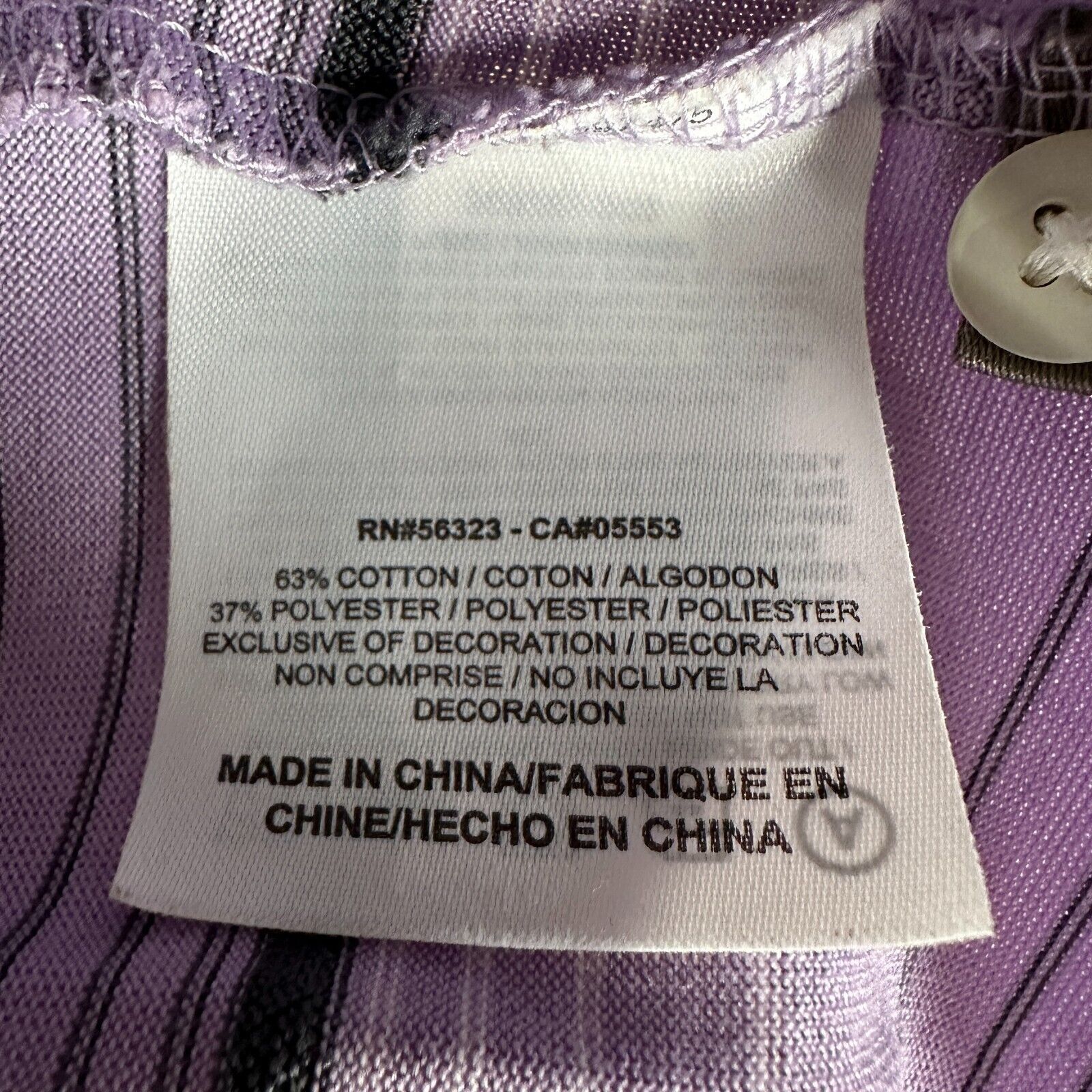 Nike Nike Tiger Woods Collection Polo Shirt Large Purple Striped Size US L / EU 52-54 / 3 - 8 Thumbnail
