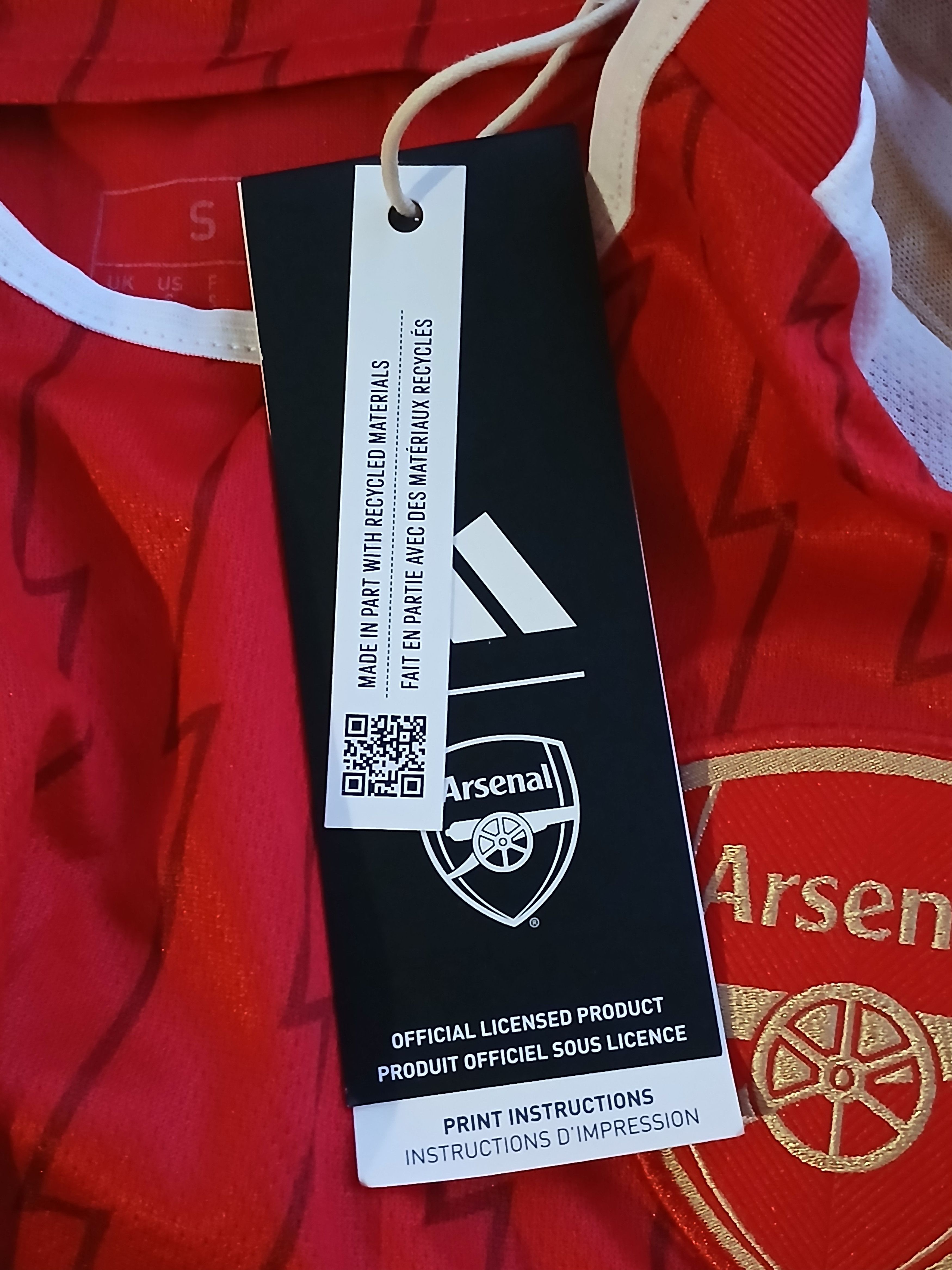 Adidas New Arsenal 23/24 Home Football Jersey T-Shirt Size S / US 4 / IT 40 - 10 Thumbnail