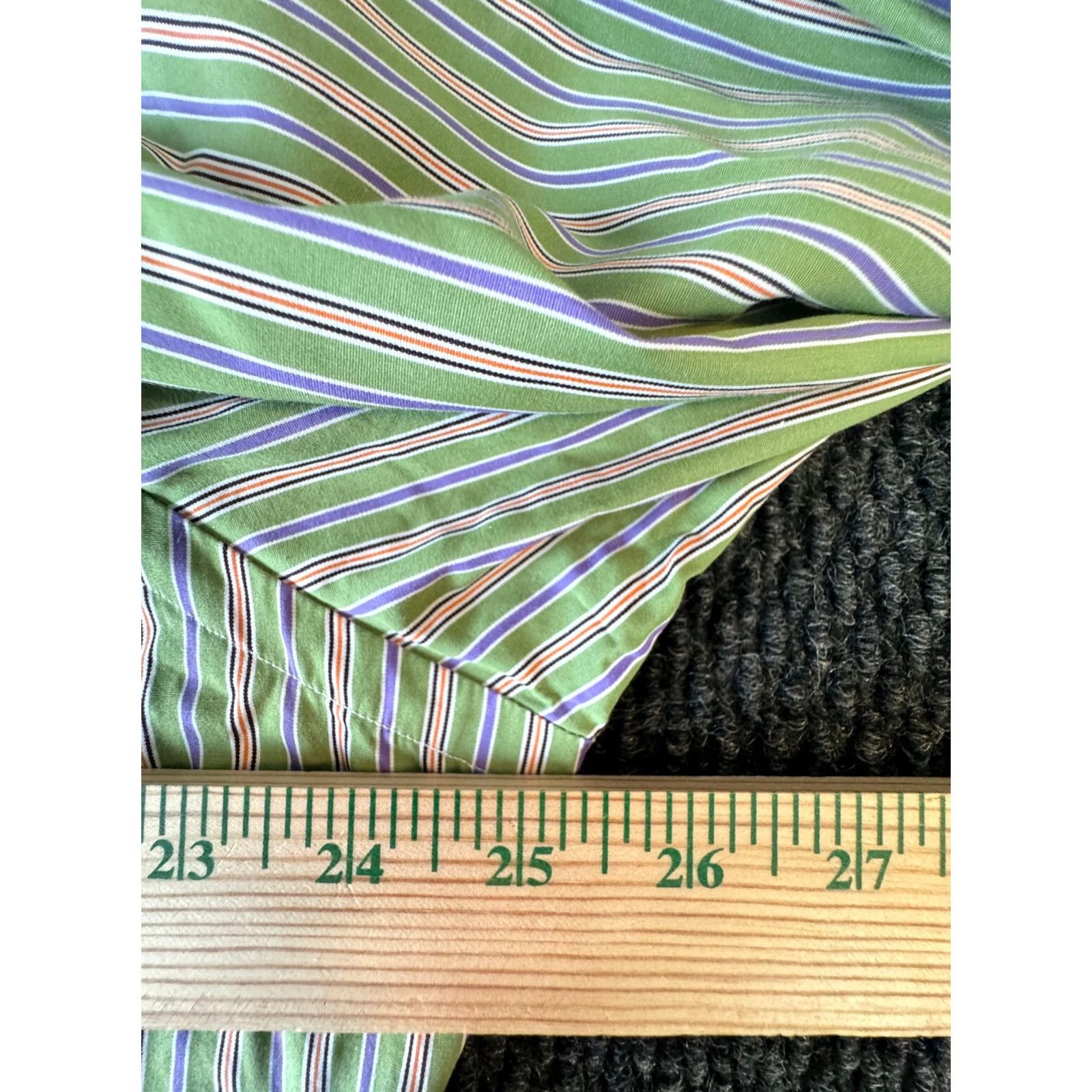 Ralph Lauren Ralph Lauren 120's Poplin Long Sleeve Button Down Men's XL Striped Shirt Cotton Size US XL / EU 56 / 4 - 4 Thumbnail