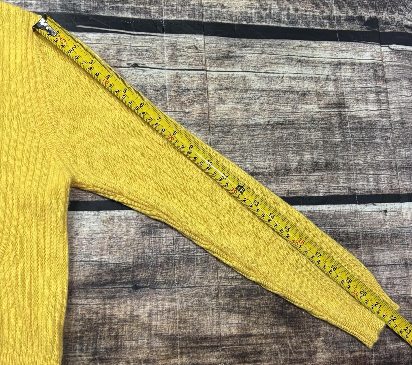 Other 27 Miles Cashmere Sweater Womens Small Pullover Yellow Size S / US 4 / IT 40 - 12 Thumbnail