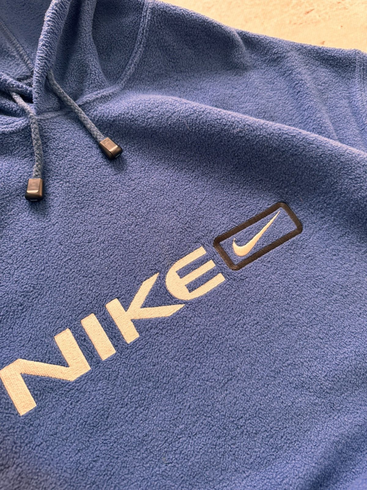 Nike × Vintage NIKE TEDDY VINTAGE CENTER LOGO OVERSIZE HOODIE Size US XL / EU 56 / 4 - 6 Thumbnail