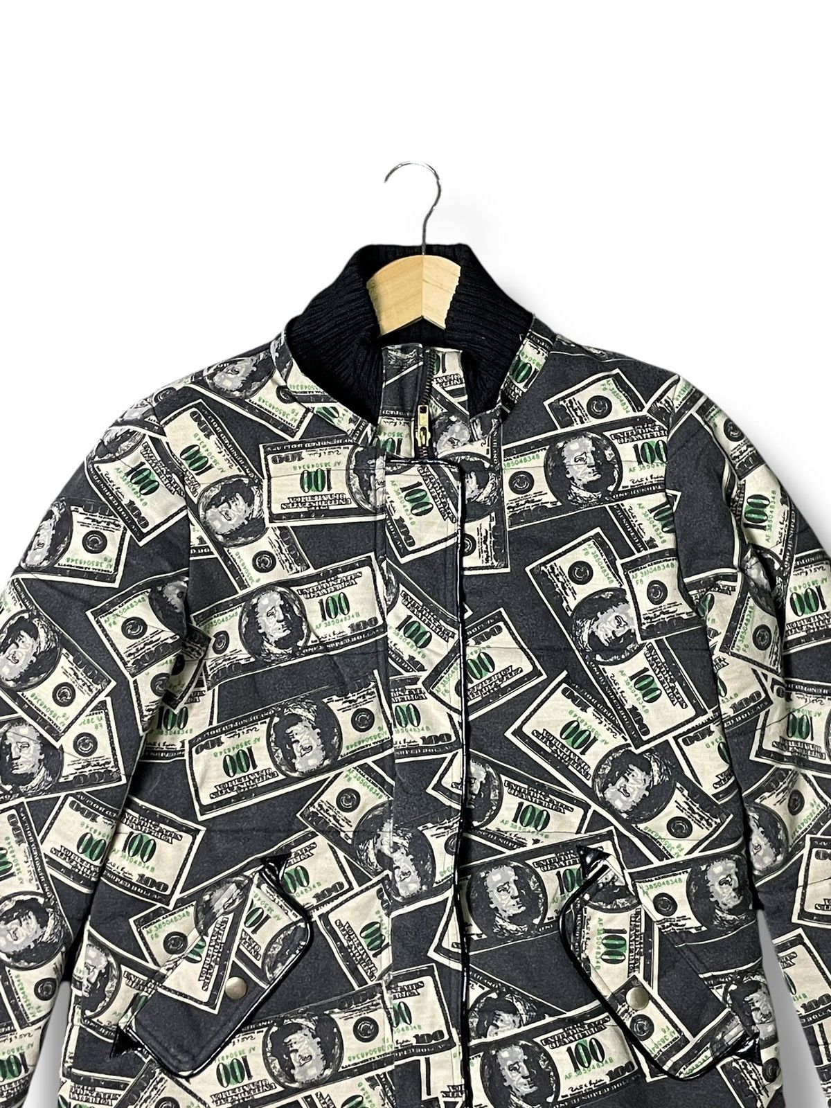 Designer × Japanese Brand × Vintage Japanese Brand x Rare Dollar Money Printed Jacket (32) Size US S / EU 44-46 / 1 - 2 Thumbnail