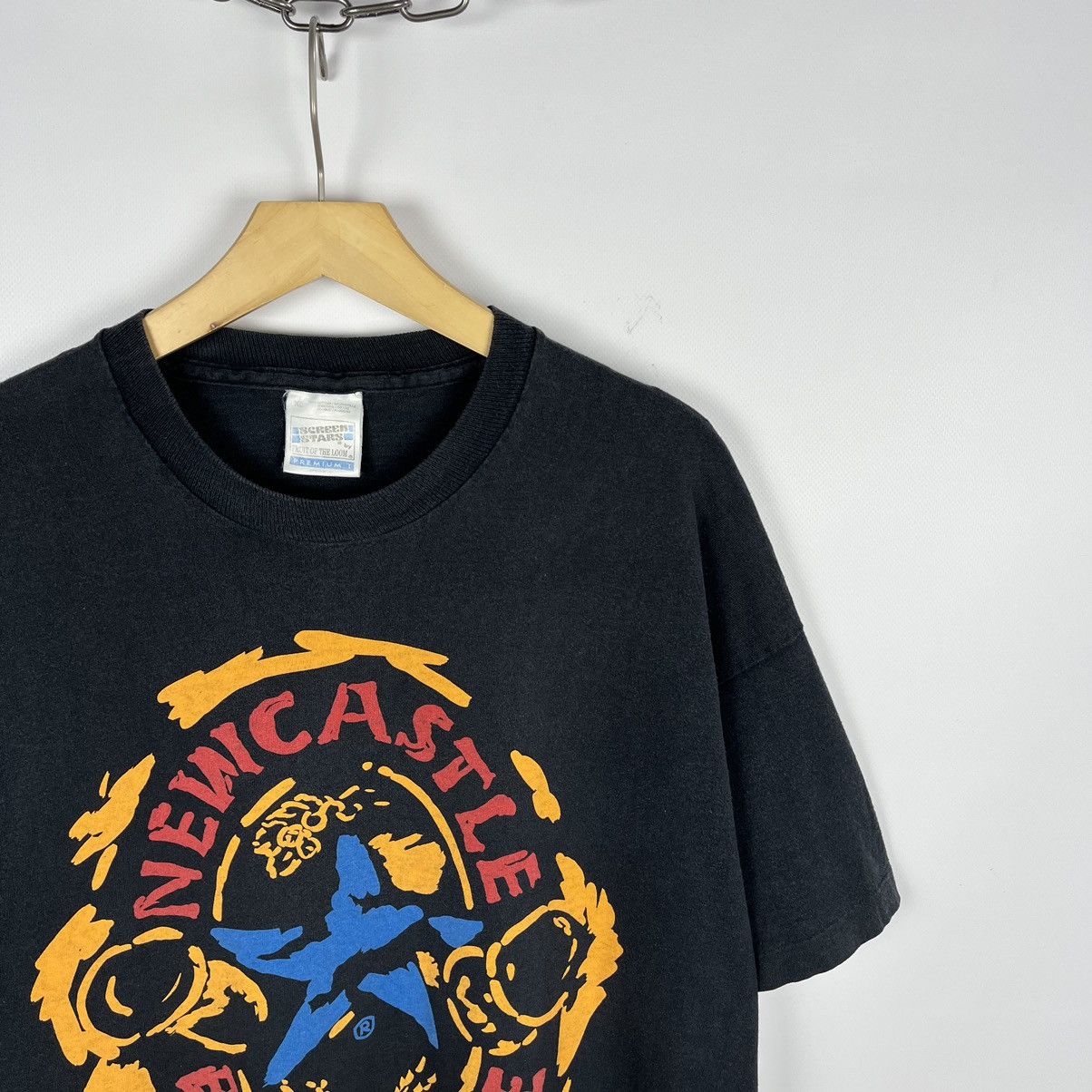 Drink Beer Save Water Vintage New Castle beer single stitch faded tee 90’s Size US XL / EU 56 / 4 - 2 Thumbnail