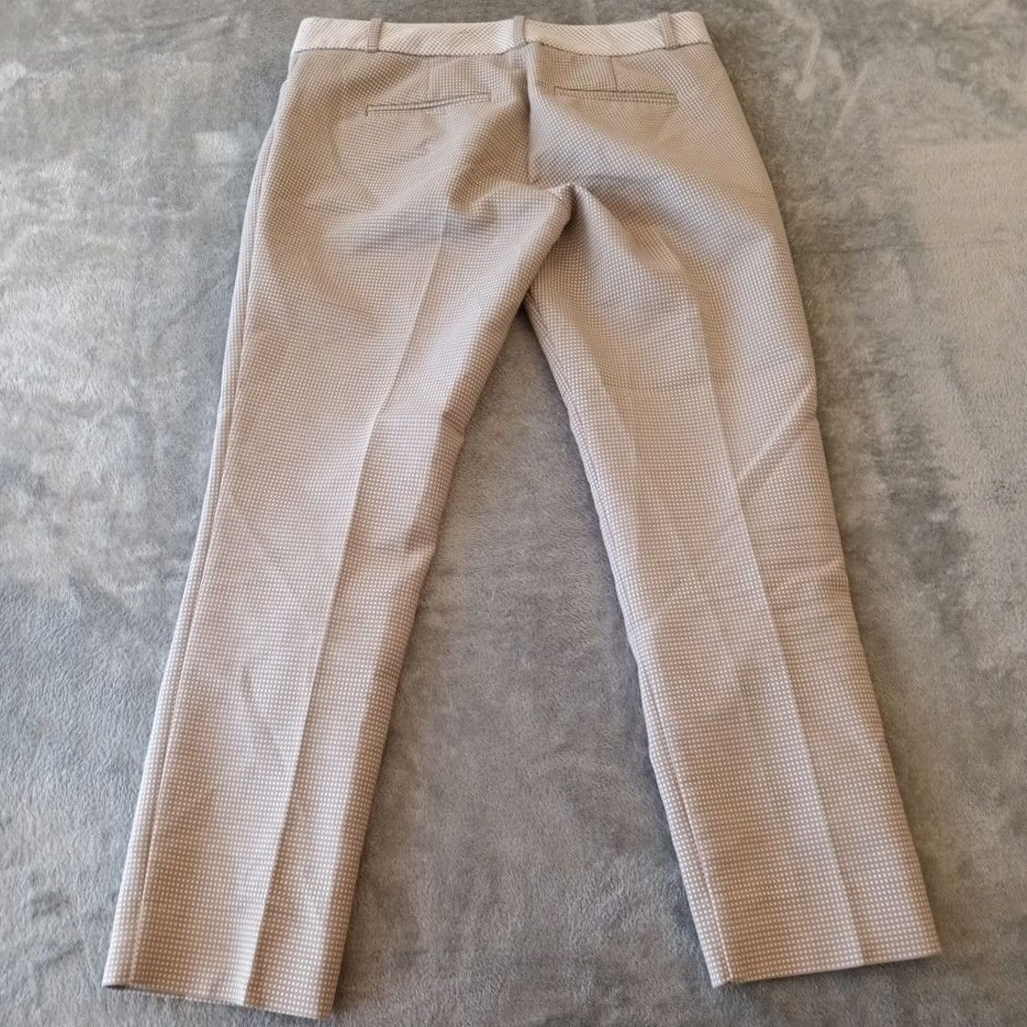 Vintage The Limited Womens Ankle Pants Size 2 Gray Geometric Low Rise 30x25.5 Size 26" / US 2 / IT 38 - 2 Thumbnail