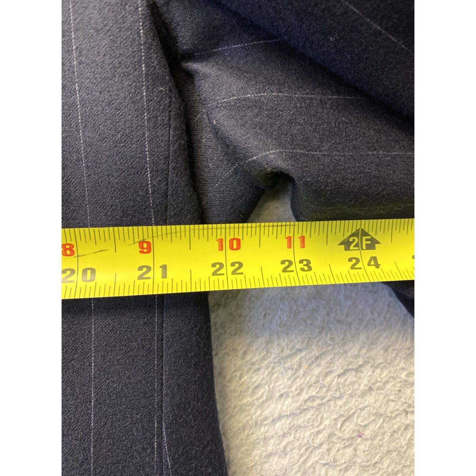 Vintage CERRUTI 1881 Navy Striped Wool Blazer Sport Coat 44R Mens Size 44R - 5 Thumbnail