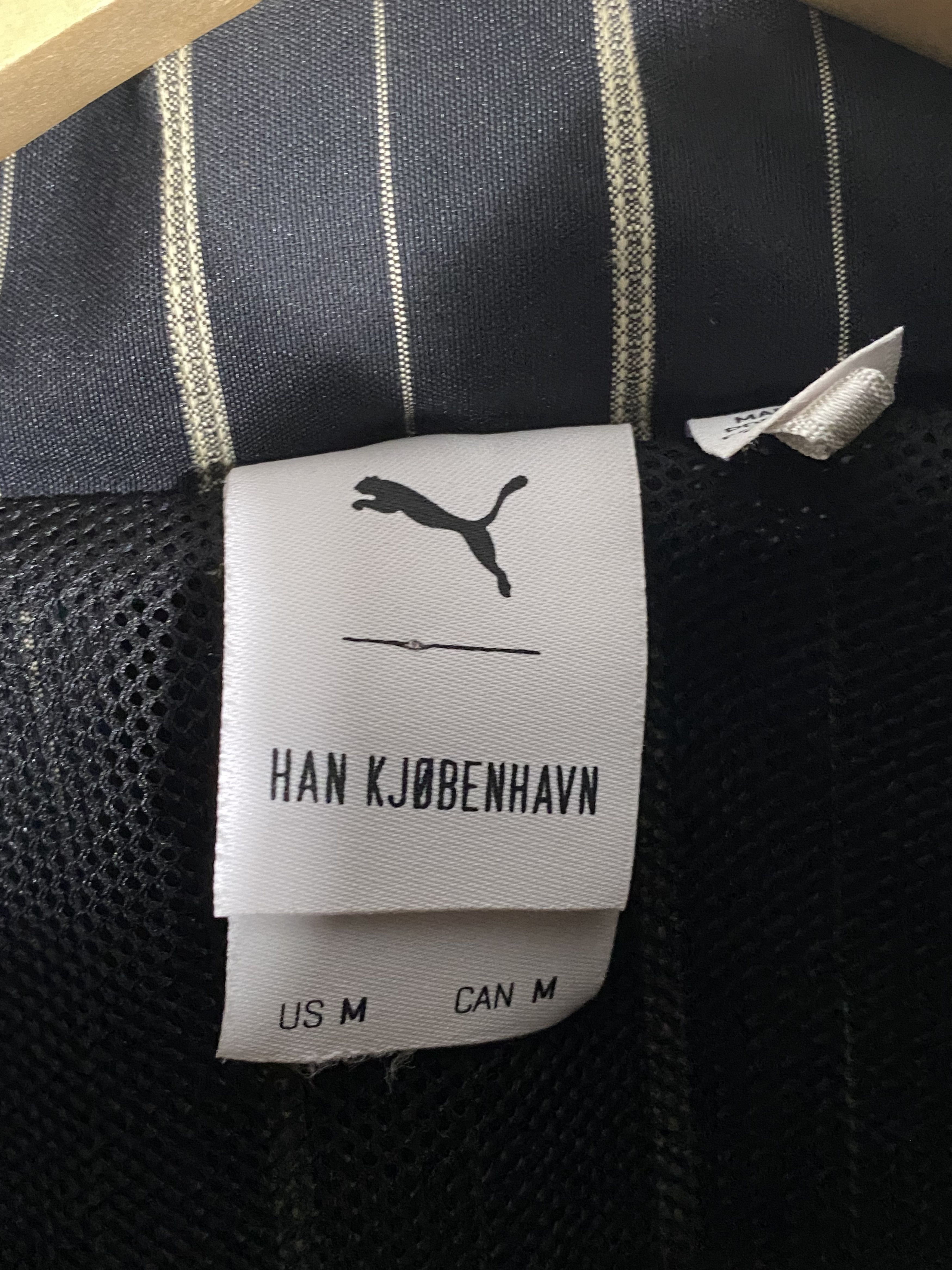 Puma Puma X Han Kjobenhavn Black Cotton PINSTRIPE Track Jacket Size US M / EU 48-50 / 2 - 4 Thumbnail