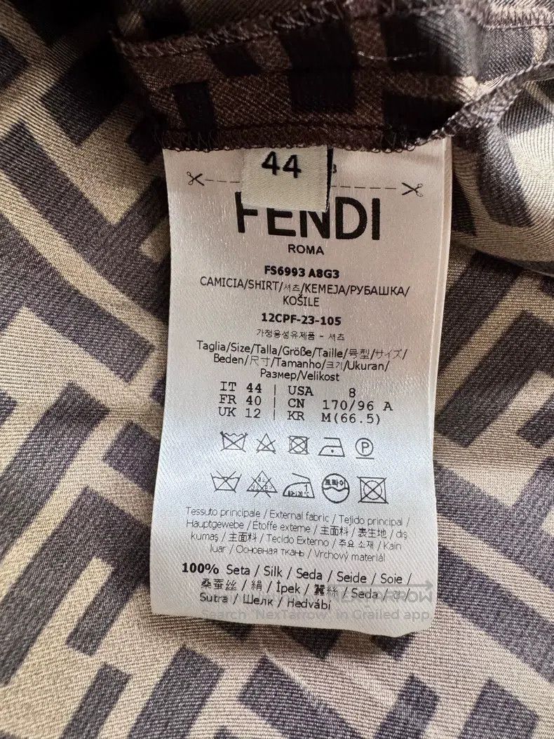 Fendi Fendi Full Printed Cuban Collar Long Sleeve Shirt Size M / US 6-8 / IT 42-44 - 8 Thumbnail