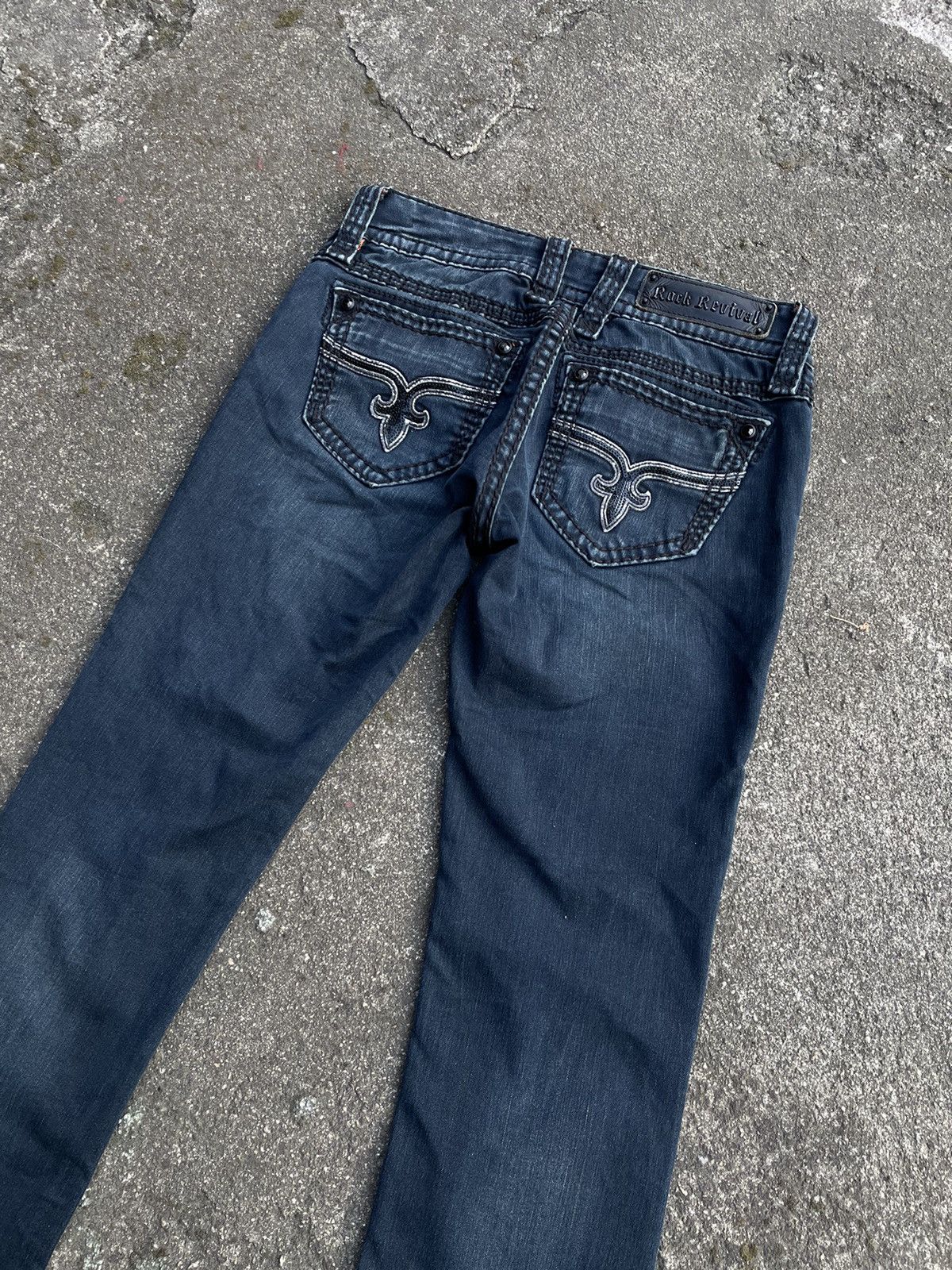 Designer × Rock Revival × Vintage Rock Revival Jeans y2k 00s low rise denim pants trousers Size 26" / US 2 / IT 38 - 3 Thumbnail