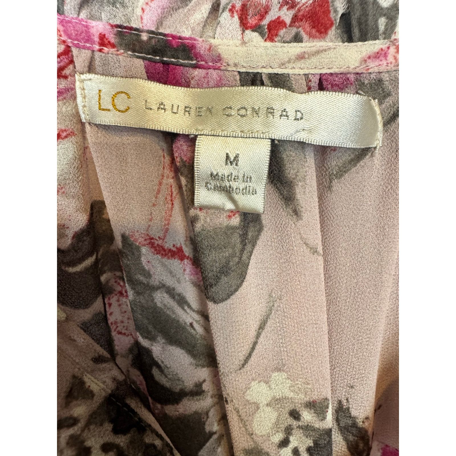 Other Lauren Conrad Long Sleeve Sheer Blouse Women's Size Medium Size M / US 6-8 / IT 42-44 - 3 Thumbnail