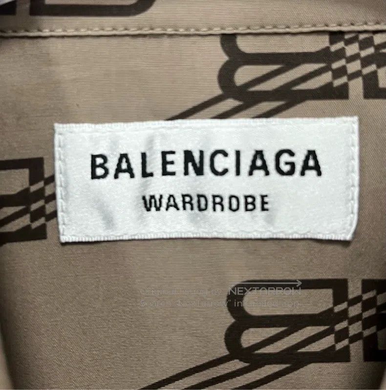 Balenciaga Balenciaga size 34 Brown patterned full print logo short-s Size M / US 6-8 / IT 42-44 - 3 Thumbnail
