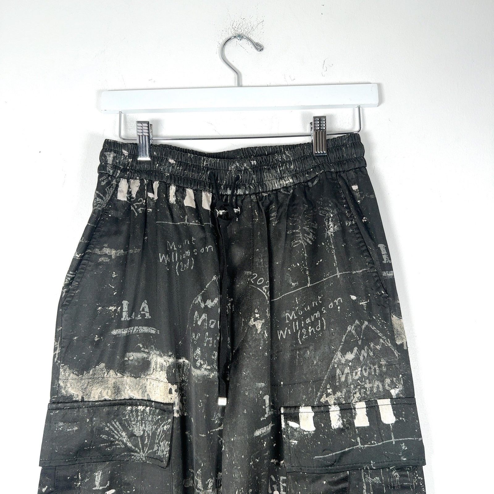Amiri Amiri Army Stencil Silk Pants Size US 32 / EU 48 - 2 Thumbnail