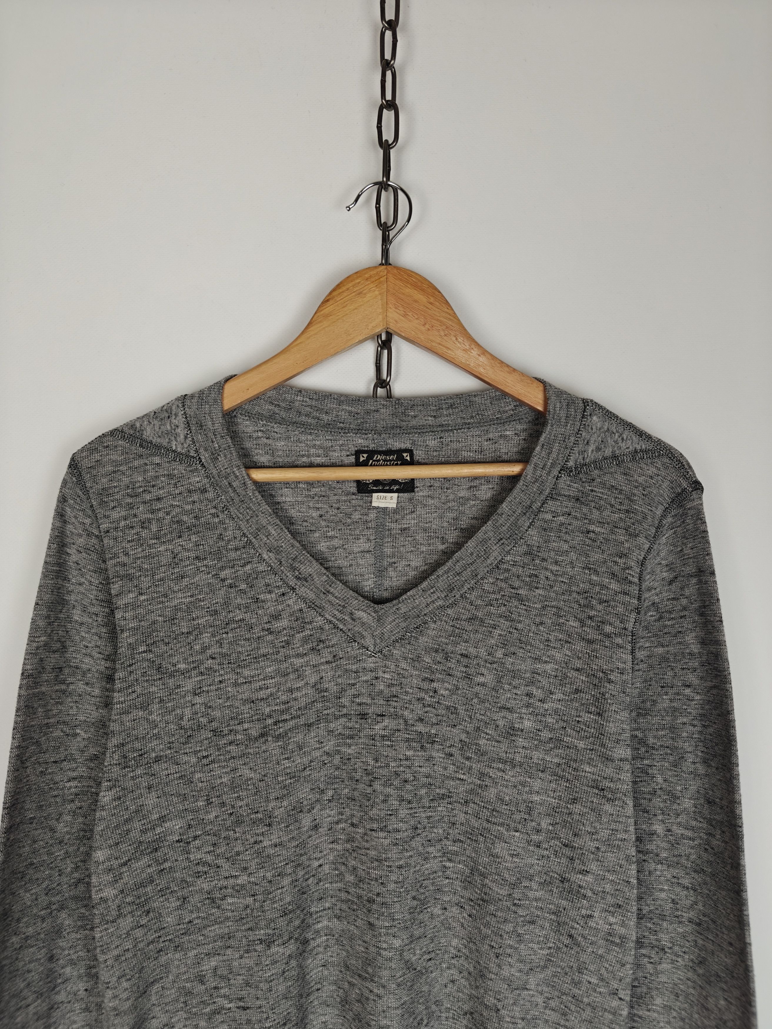 Diesel Diesel Industry Sweater Cotton Pullover Gray size S Size US S / EU 44-46 / 1 - 2 Thumbnail
