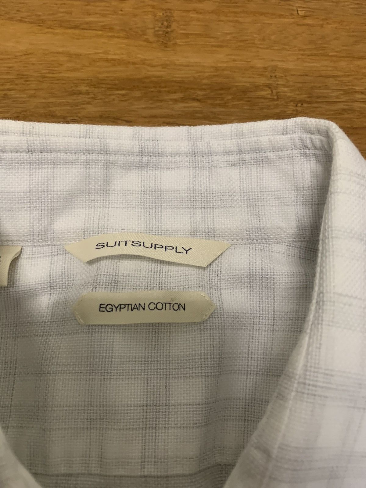 Suitsupply SuitSupply Egyptian Cotton Long Sleeve Button Up Shirt 17/43 Size US XL / EU 56 / 4 - 2 Thumbnail