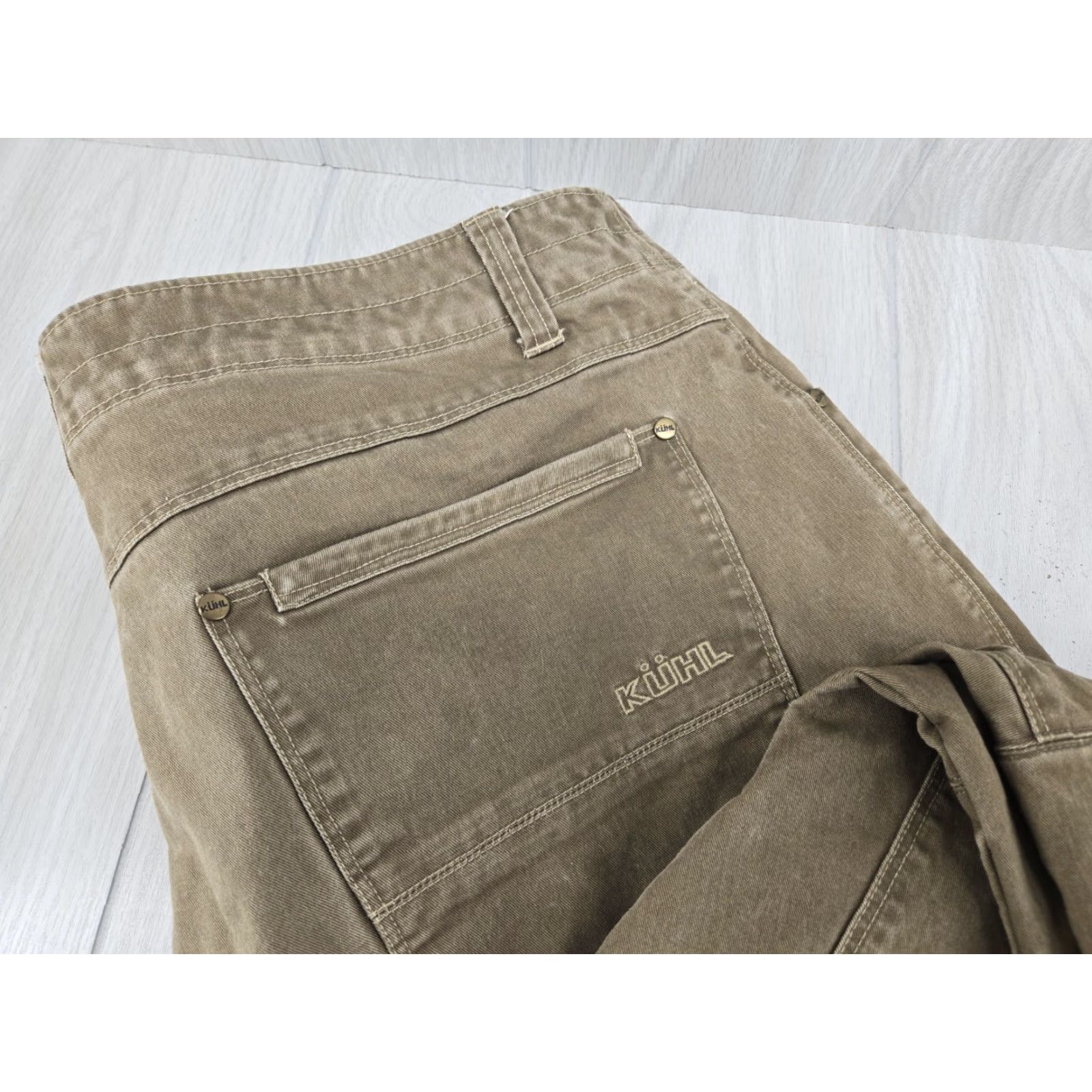 Vintage VINTAGE KUHL Rydr Pants Mens 40x29 Brown Canvas Outdoor Hiking Chino Pockets Stretch Regular 29 Inseam Mens Size US 40 / EU 56 - 6 Thumbnail