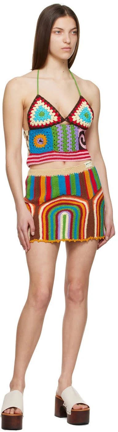 Andersson Bell o1mle1224 Crotchet Bikini Top in Multicolor Size L / US 10 / IT 46 - 2 Thumbnail