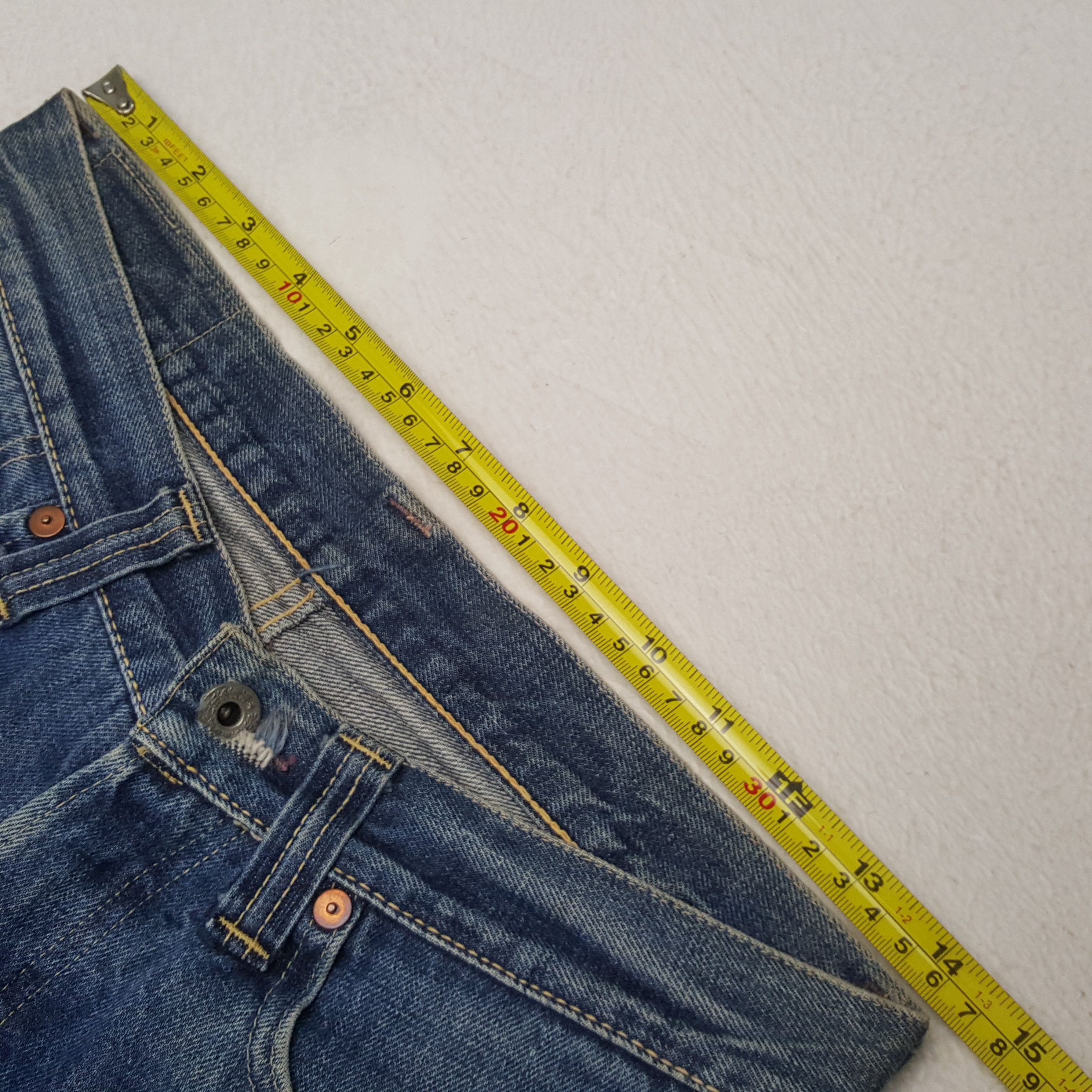 Denime Vintage Denime Japanese Brand Distressed Style Jeans RR21 Size US 28 / EU 44 - 7 Thumbnail