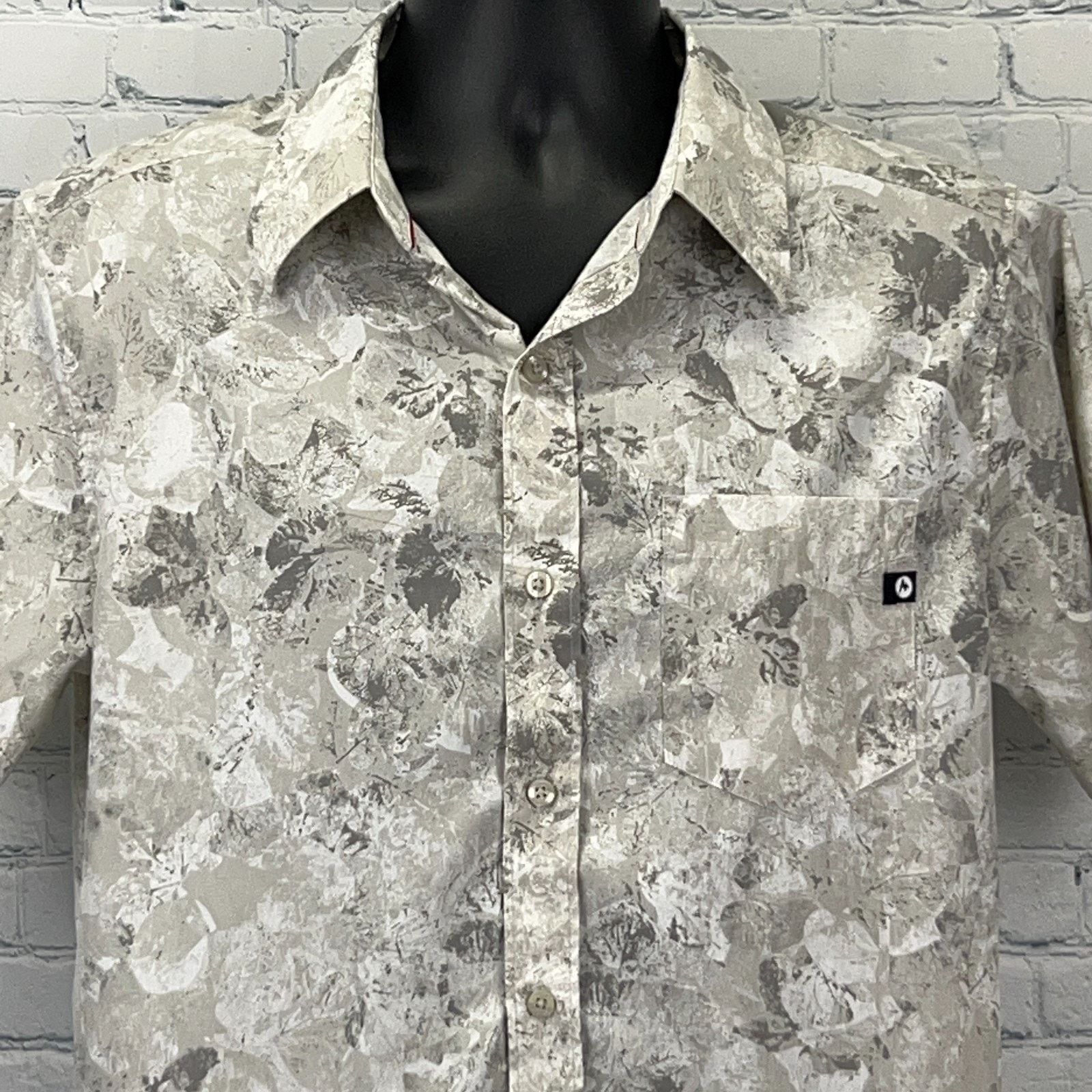 Marmot Marmot Button Front Shirt Gray Floral Shilla Peru Inspired M Size US M / EU 48-50 / 2 - 1 Thumbnail