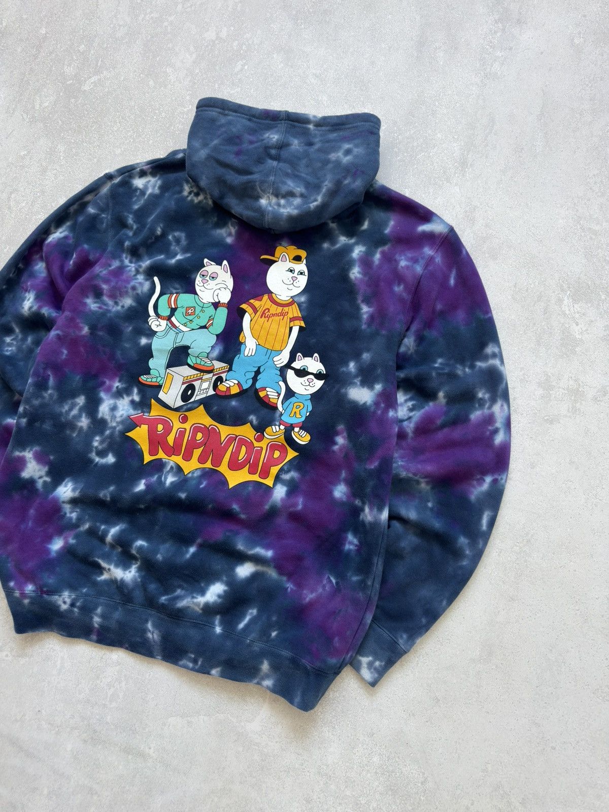 RIPNDIP Ripndip Nerm And The Gang Hoodie Tie Dye Streetwear Y2K Size US L / EU 52-54 / 3 - 2 Thumbnail