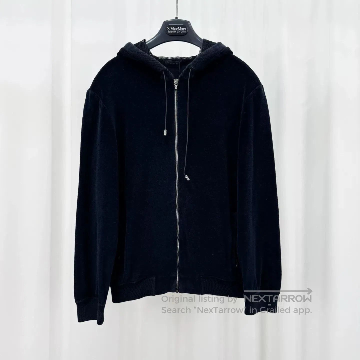 Versace versace black velvet zip. Size XS / US 0-2 / IT 36-38 - 1 Thumbnail