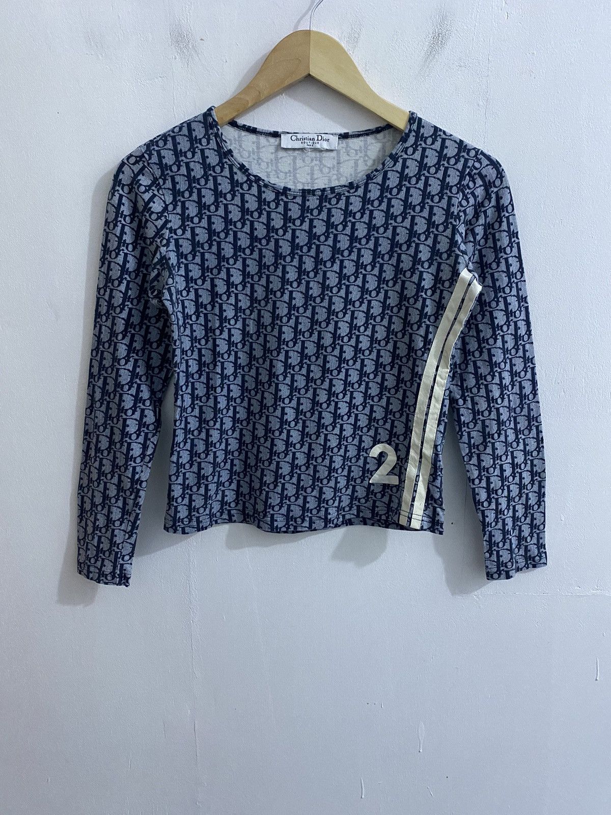 Christian Dior Oblique Monogram Cropped Long Sleeves