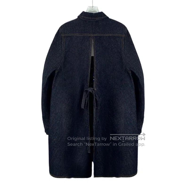 Loewe Loewe Dark blue logo leather brand embossed cotton turn-do Size XS / US 0-2 / IT 36-38 - 2 Thumbnail