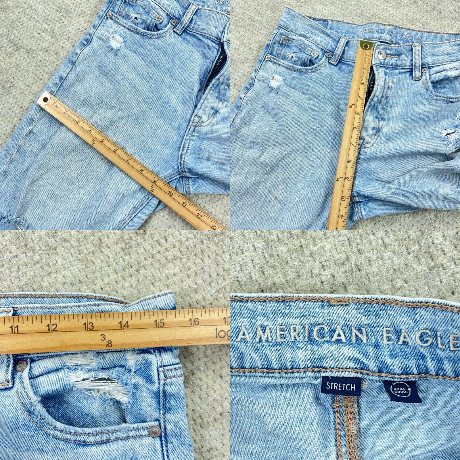 American Eagle Outfitters American Eagle Outfitters Jeans Women 6 High Rise Ankle Light Blue Distressed 5-Pocket Denim Jeans Womens Size 6 Regular 28in Inseam Size 28" / US 6 / IT 42 - 9 Thumbnail