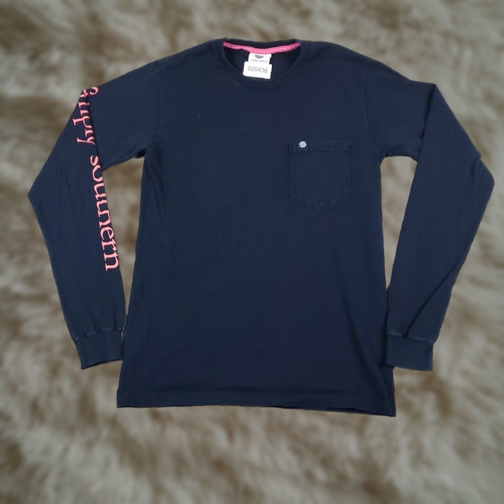 Vintage Simply Southern T-Shirt Womens Small Navy Blue Long Sleeve Casual Crew Neck Size S / US 4 / IT 40 - 1 Thumbnail