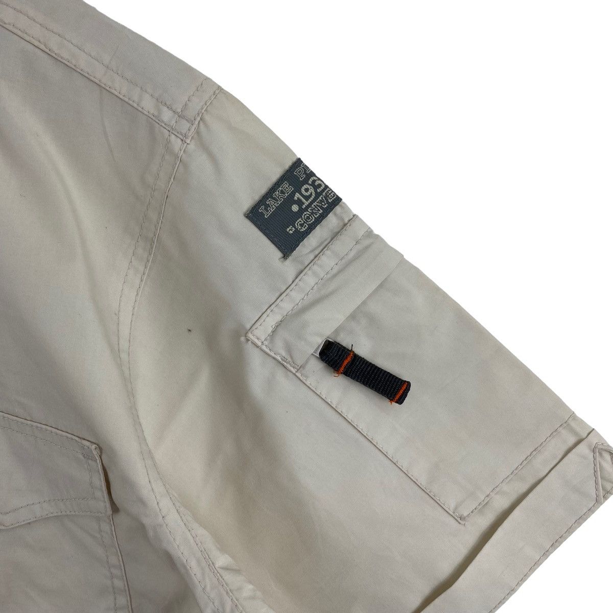 Converse CONVERSE ALL STAR Multi Pockets Cream Zipper Short Sleeve Size US S / EU 44-46 / 1 - 4 Thumbnail
