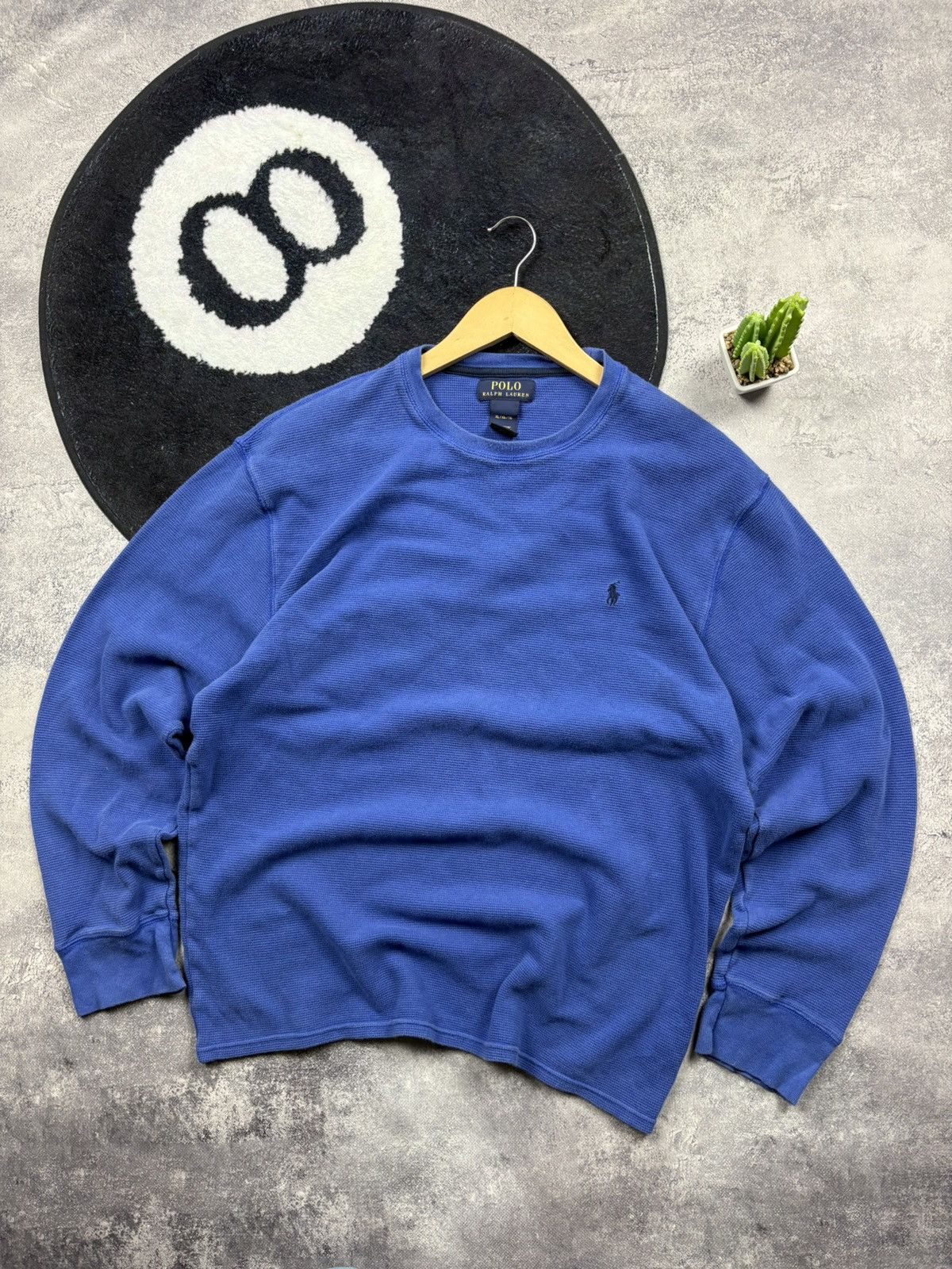 Polo Ralph Lauren POLO RALPH LAUREN Hype Blue Cotton Sweatshirt Streetwear Size US XL / EU 56 / 4 - 1 Thumbnail
