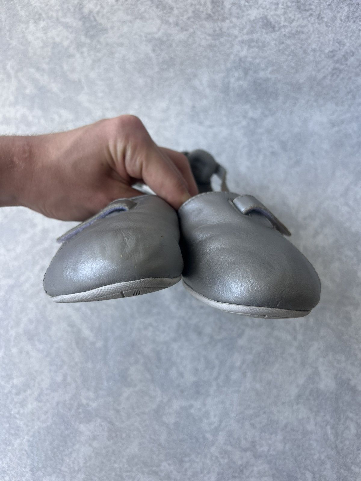 Puma Vintage Puma Silver Y2K Leather Flat Ballet Shoes Size US 8.5 / IT 38.5 - 13 Thumbnail