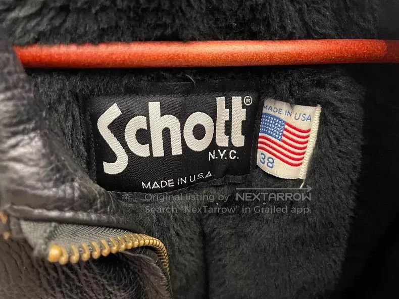Schott Classic straight-pull lapel leather jacket Size US XXS / EU 40 - 5 Thumbnail