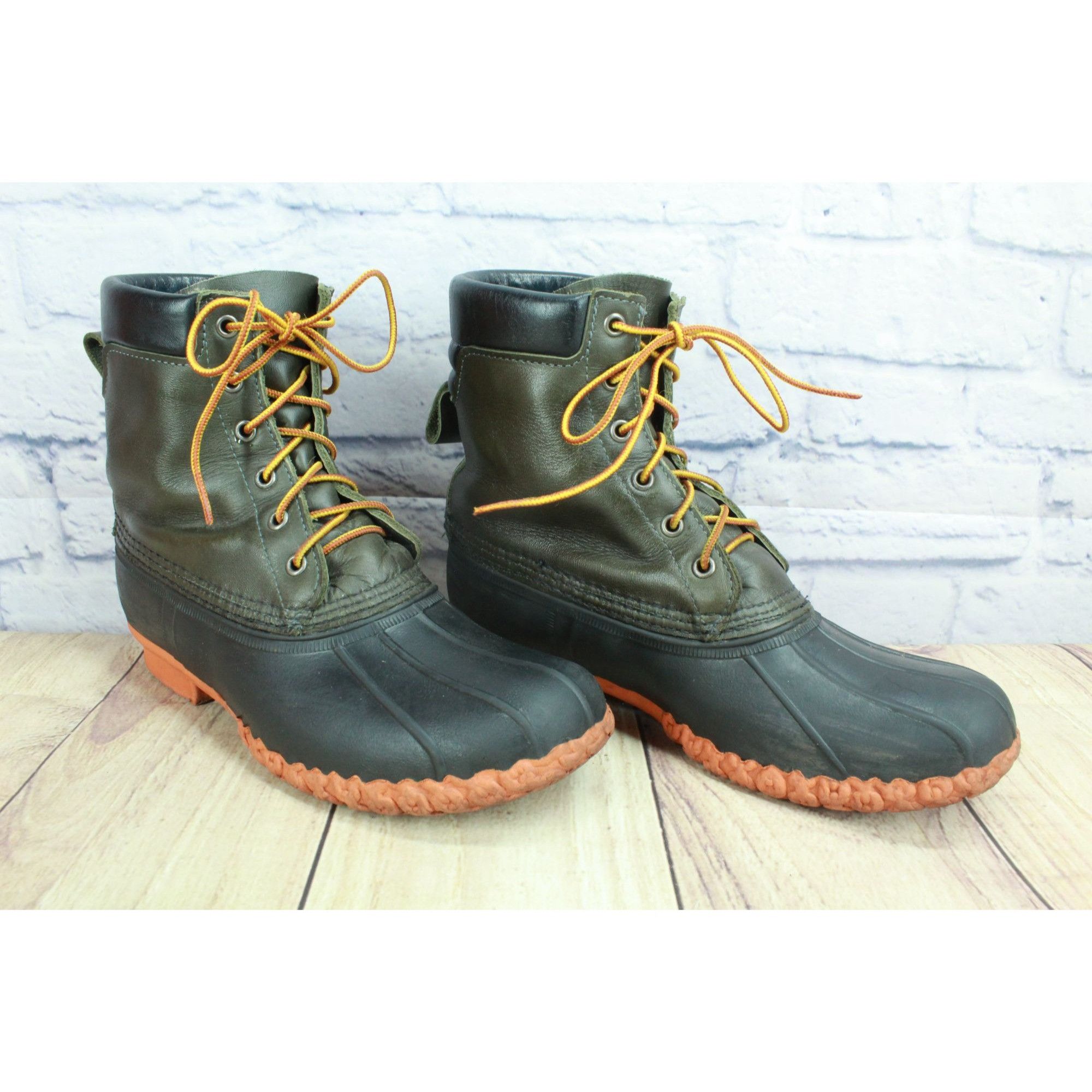 LL Bean Waterproof Tumbled Leather Duck Boots Women’s