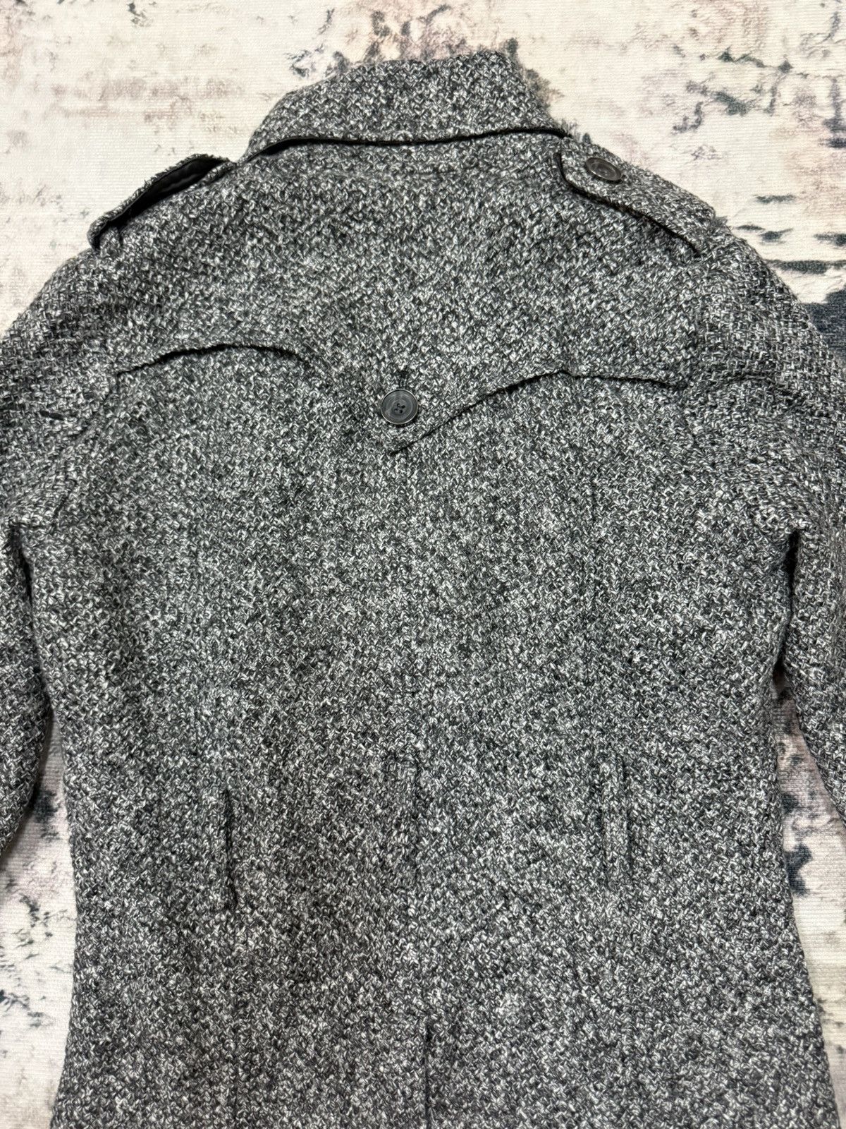 Japanese Brand × semanticdesign Semantic Design Knit Trenche Coat Jacket Size US S / EU 44-46 / 1 - 11 Thumbnail